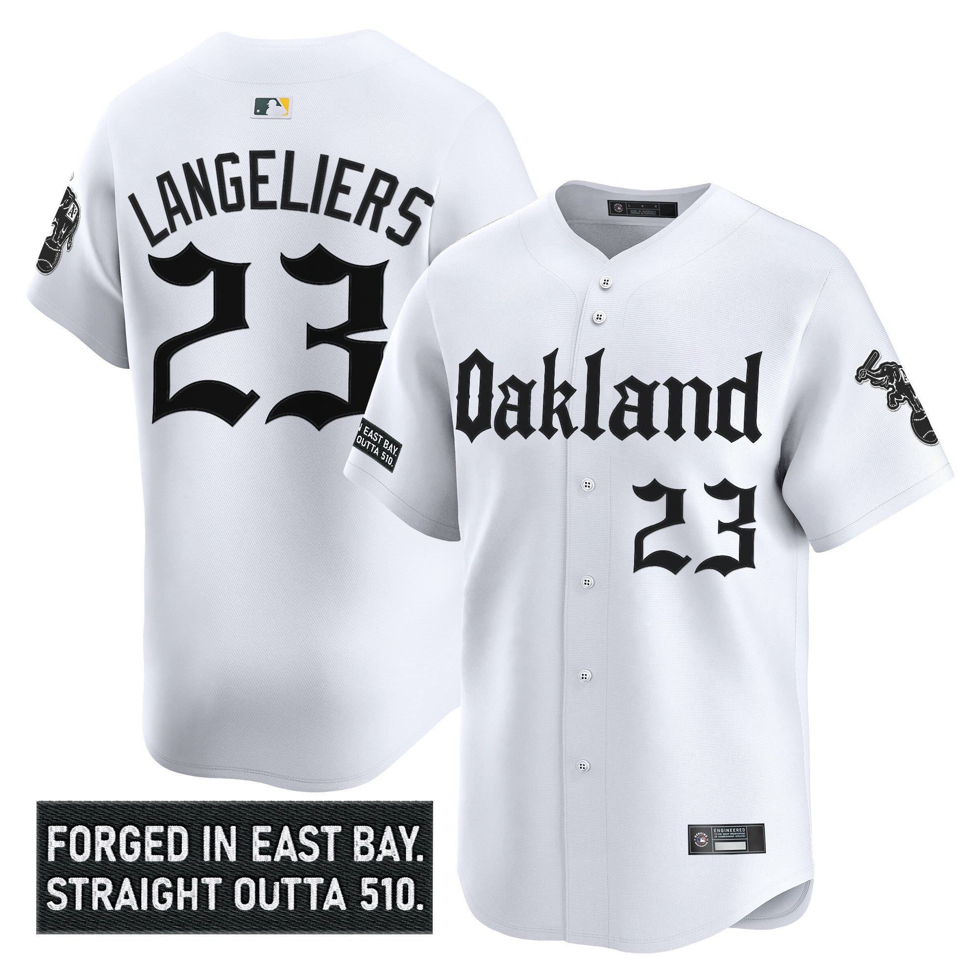 Men’s Oakland ‘Gothic East Bay Edition’ Vapor Premier Limited Jersey