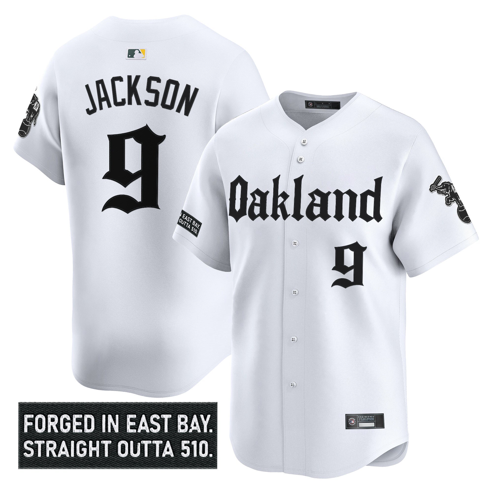 Men’s Oakland ‘Gothic East Bay Edition’ Vapor Premier Limited Jersey