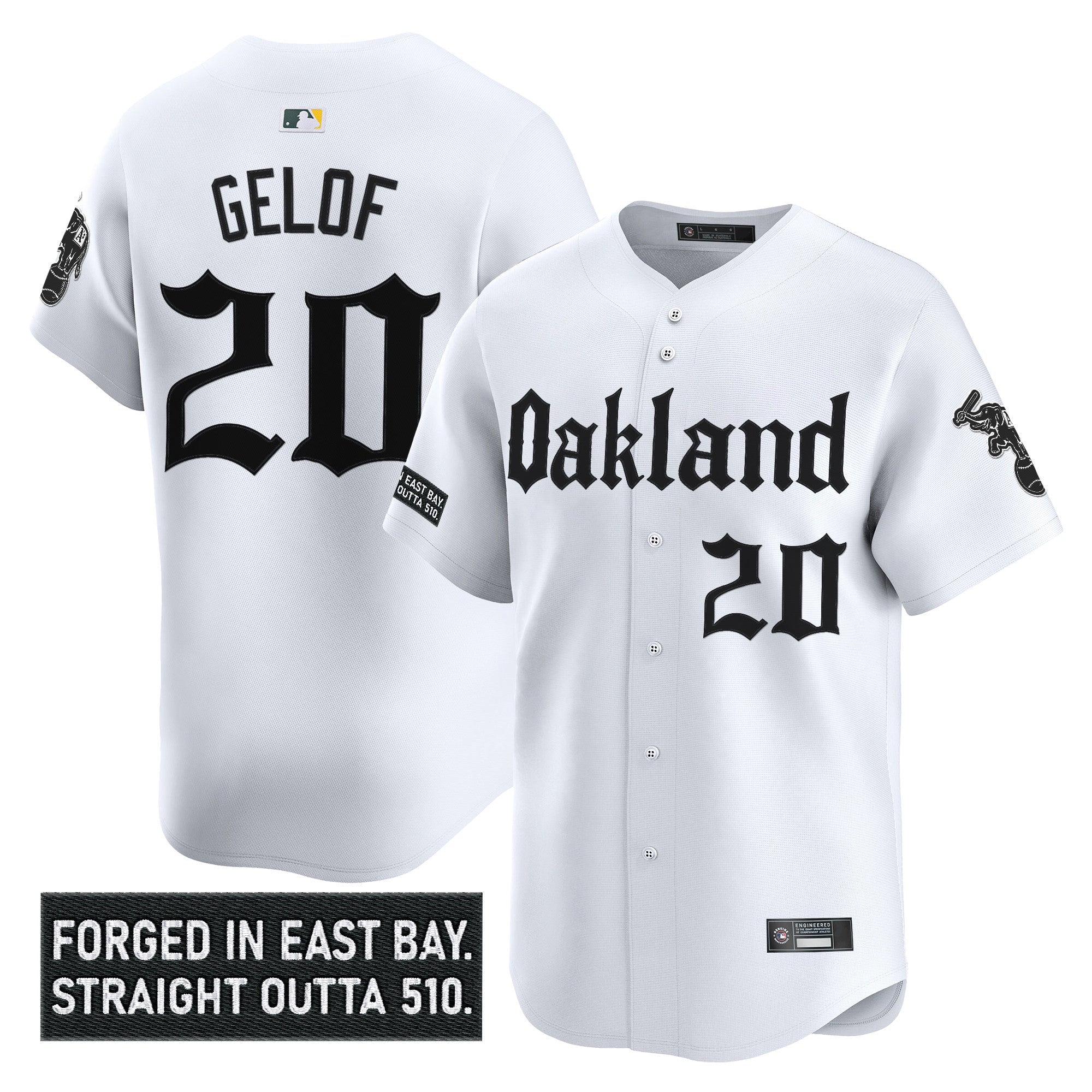 Men’s Oakland ‘Gothic East Bay Edition’ Vapor Premier Limited Jersey