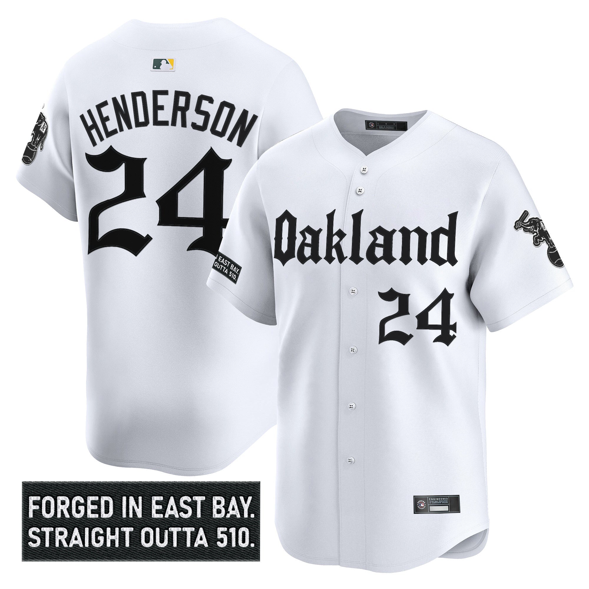 Men’s Oakland ‘Gothic East Bay Edition’ Vapor Premier Limited Jersey