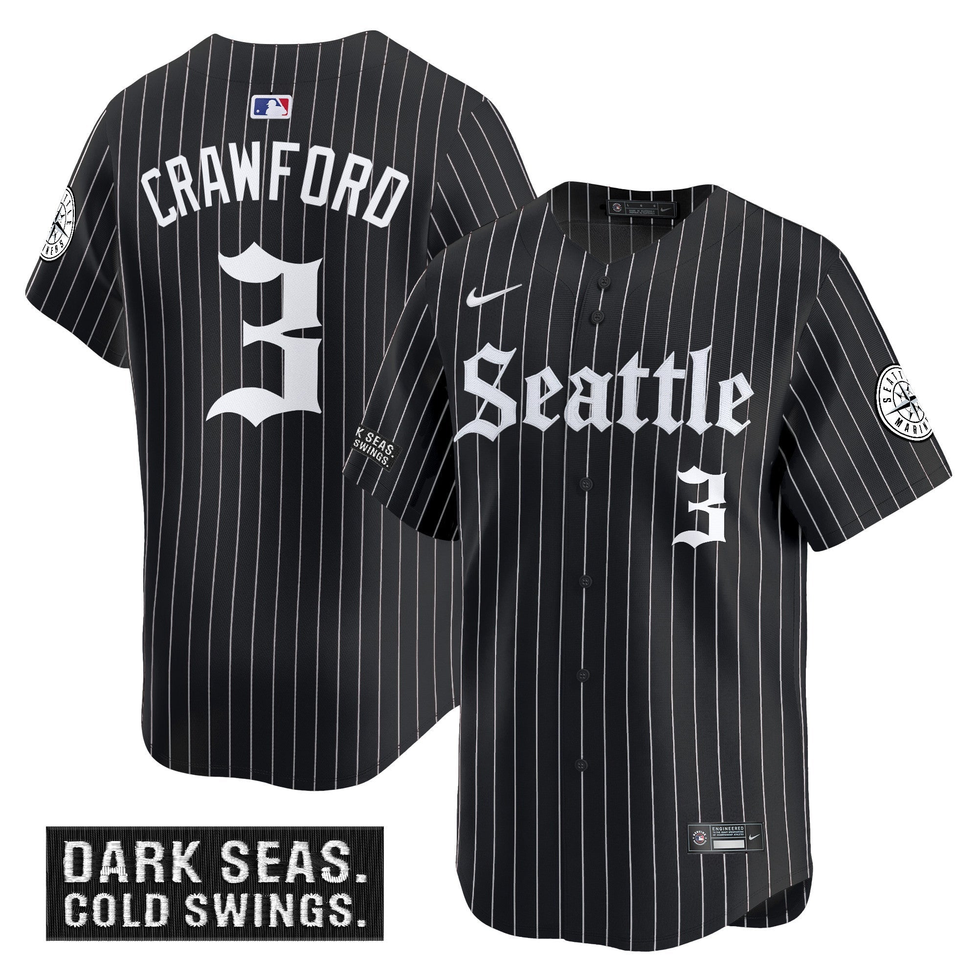 Men’s Seattle ‘Deep Sea Gothic Edition’ Vapor Premier Limited Jersey