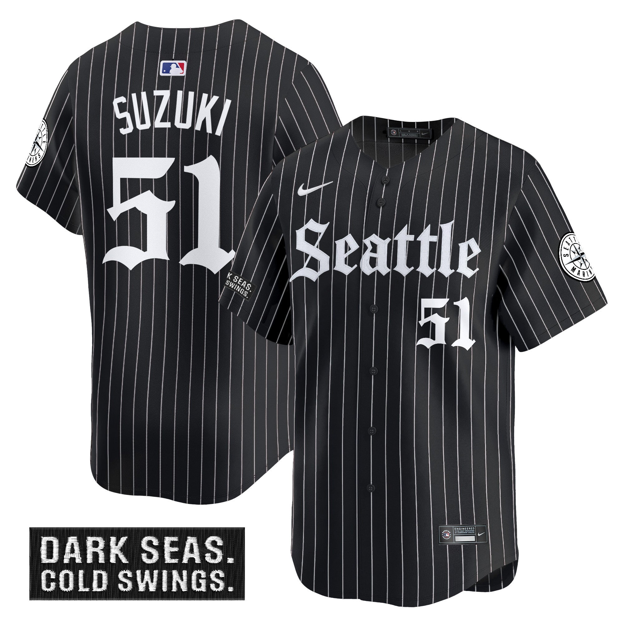 Men’s Seattle ‘Deep Sea Gothic Edition’ Vapor Premier Limited Jersey
