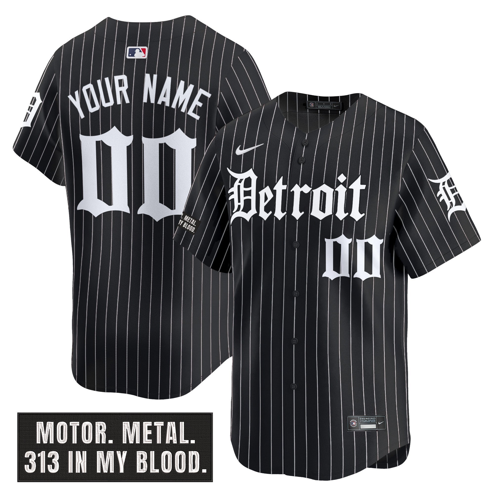 Detroit ‘Motor Gothic Edition’ Vapor Premier Limited Custom Jersey