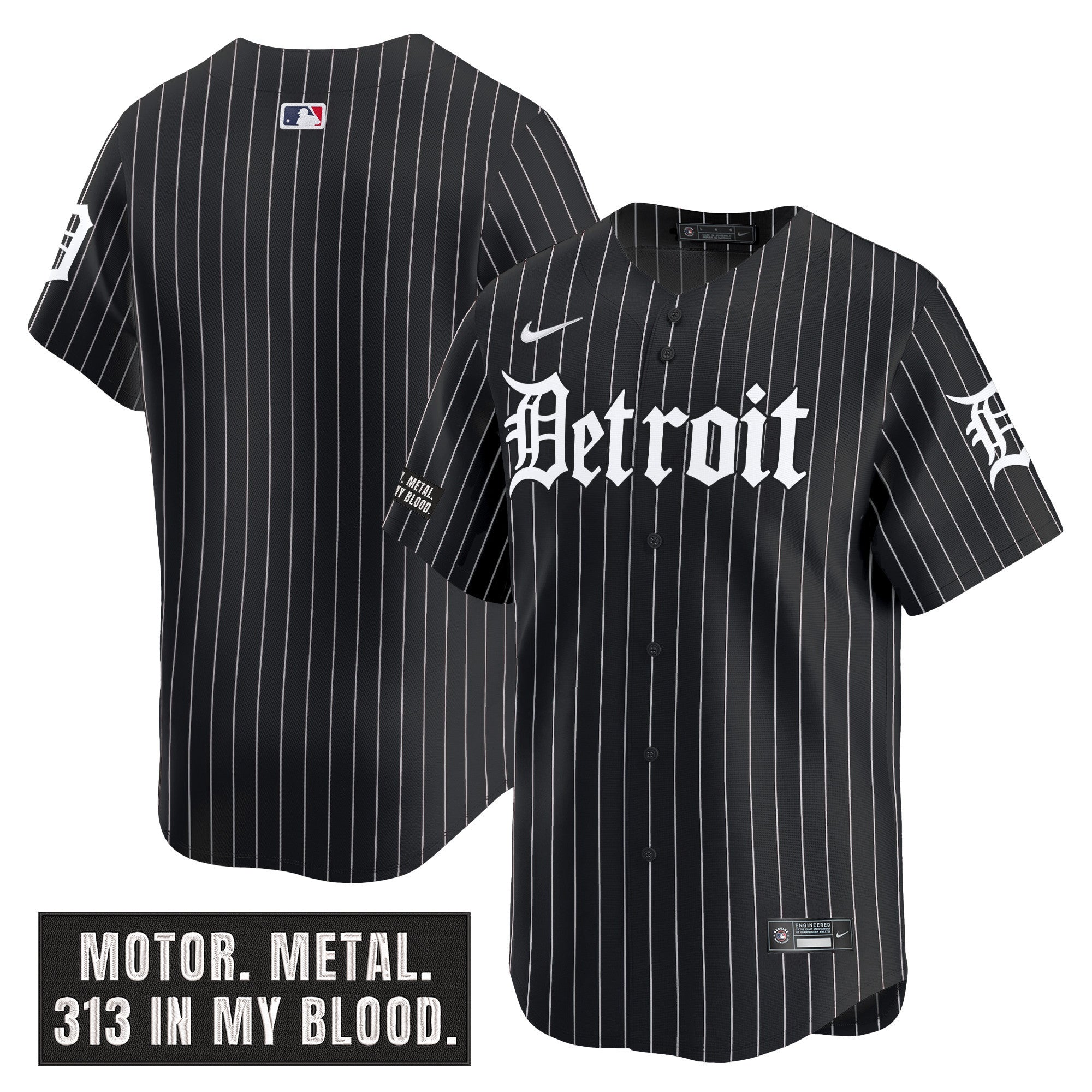 Men’s Detroit ‘Motor Gothic Edition’ Vapor Premier Limited Jersey