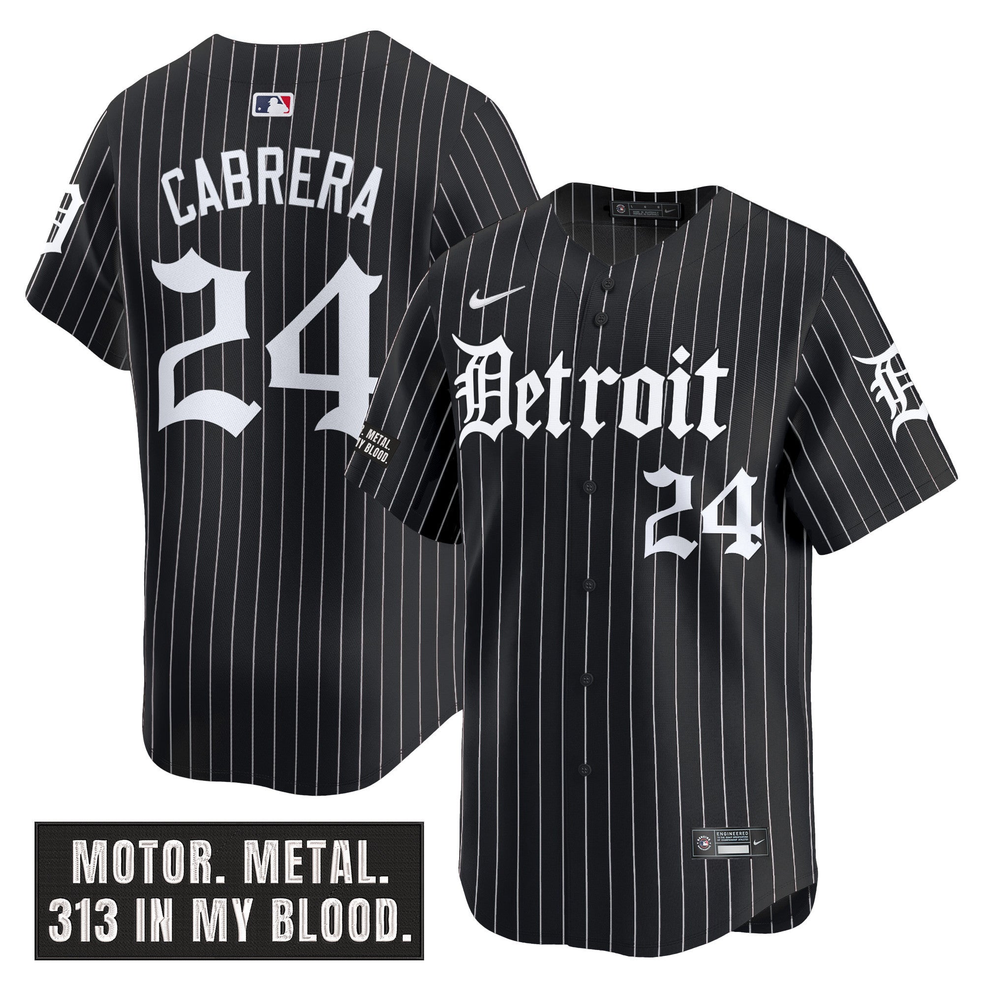 Men’s Detroit ‘Motor Gothic Edition’ Vapor Premier Limited Jersey