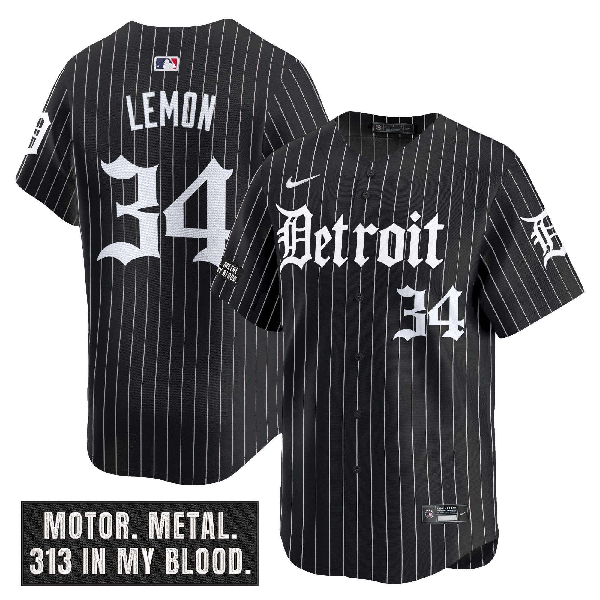 Men’s Detroit ‘Motor Gothic Edition’ Vapor Premier Limited Jersey