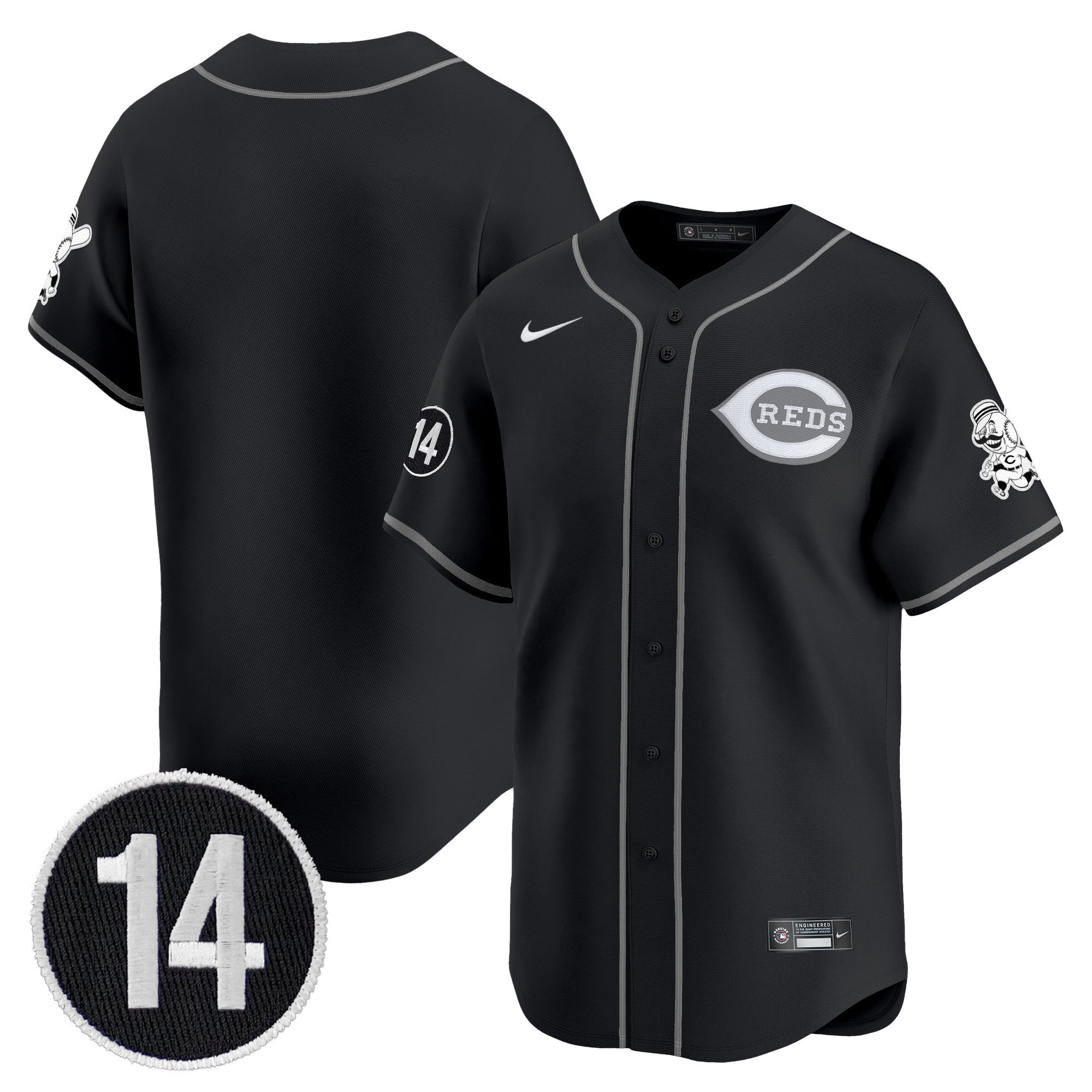 Cincinnati 2025 Lights Out Vapor Premier Limited Jersey – Pete Rose Patch