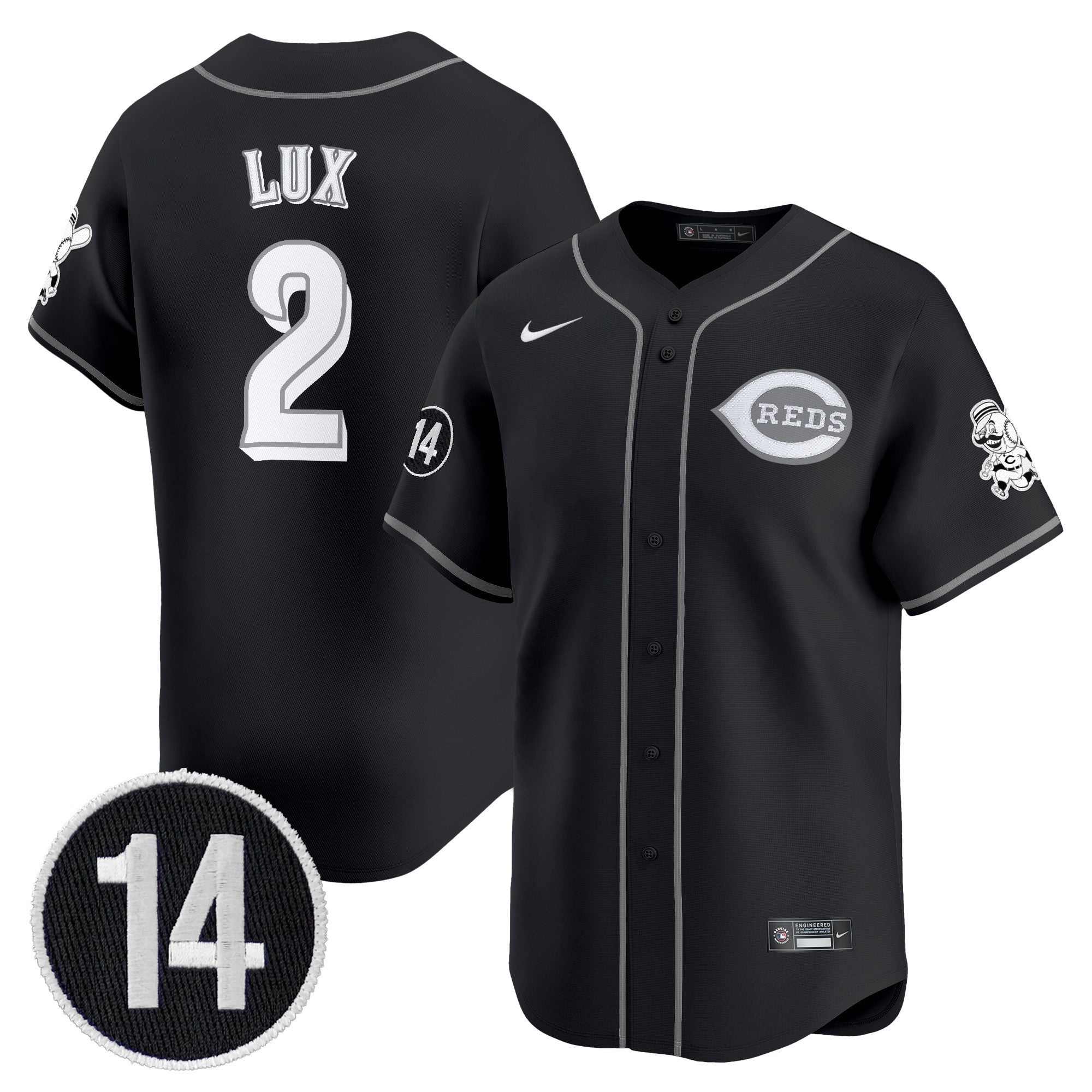 Cincinnati 2025 Lights Out Vapor Premier Limited Jersey – Pete Rose Patch