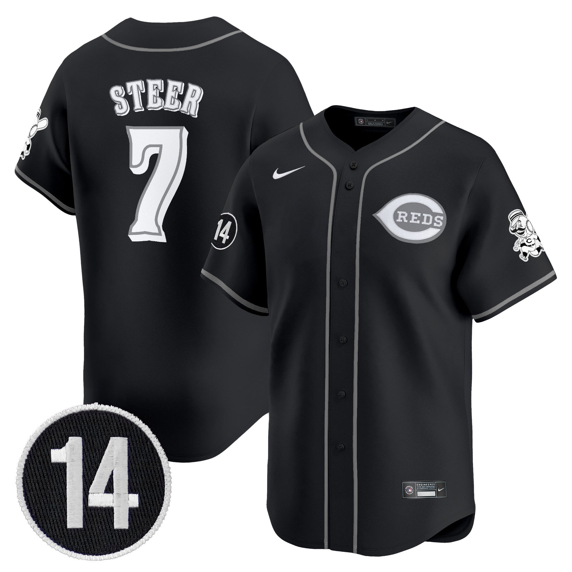 Cincinnati 2025 Lights Out Vapor Premier Limited Jersey – Pete Rose Patch