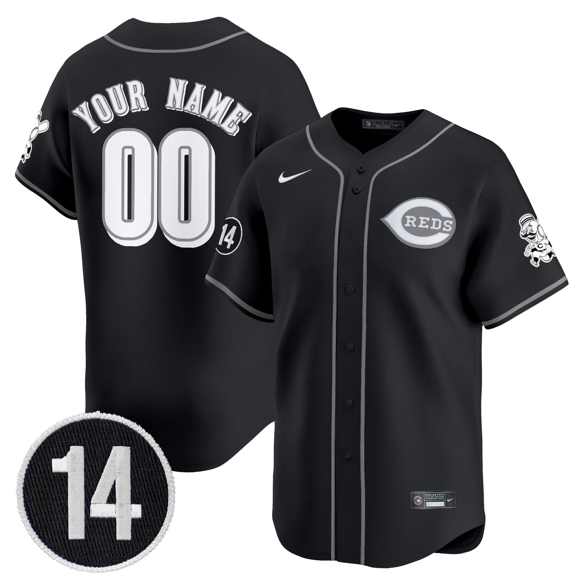 Cincinnati 2025 Lights Out Vapor Premier Limited Custom Jersey – Pete Rose Patch