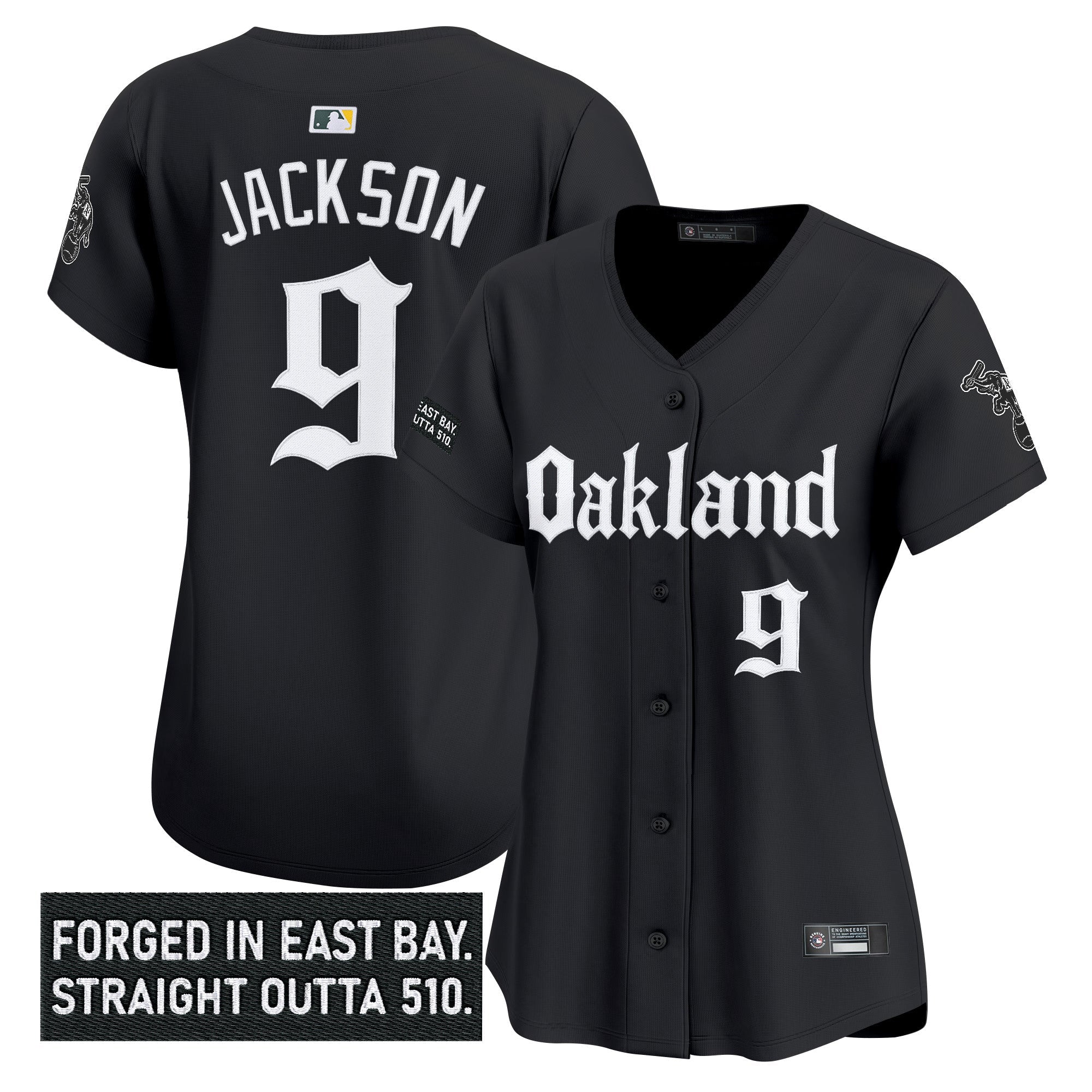 Women’s Oakland ‘Gothic East Bay Edition’ Vapor Premier Limited Jersey