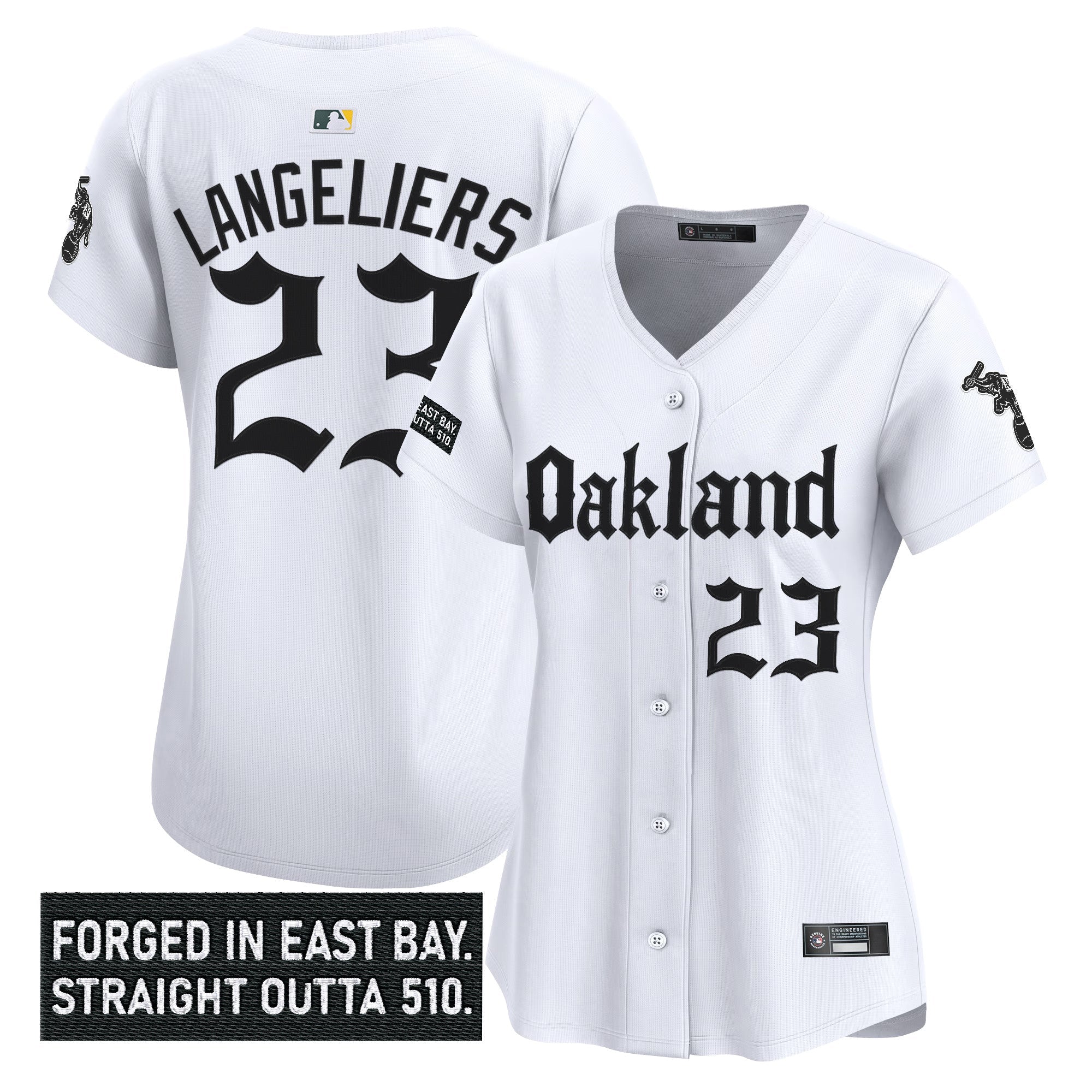 Women’s Oakland ‘Gothic East Bay Edition’ Vapor Premier Limited Jersey