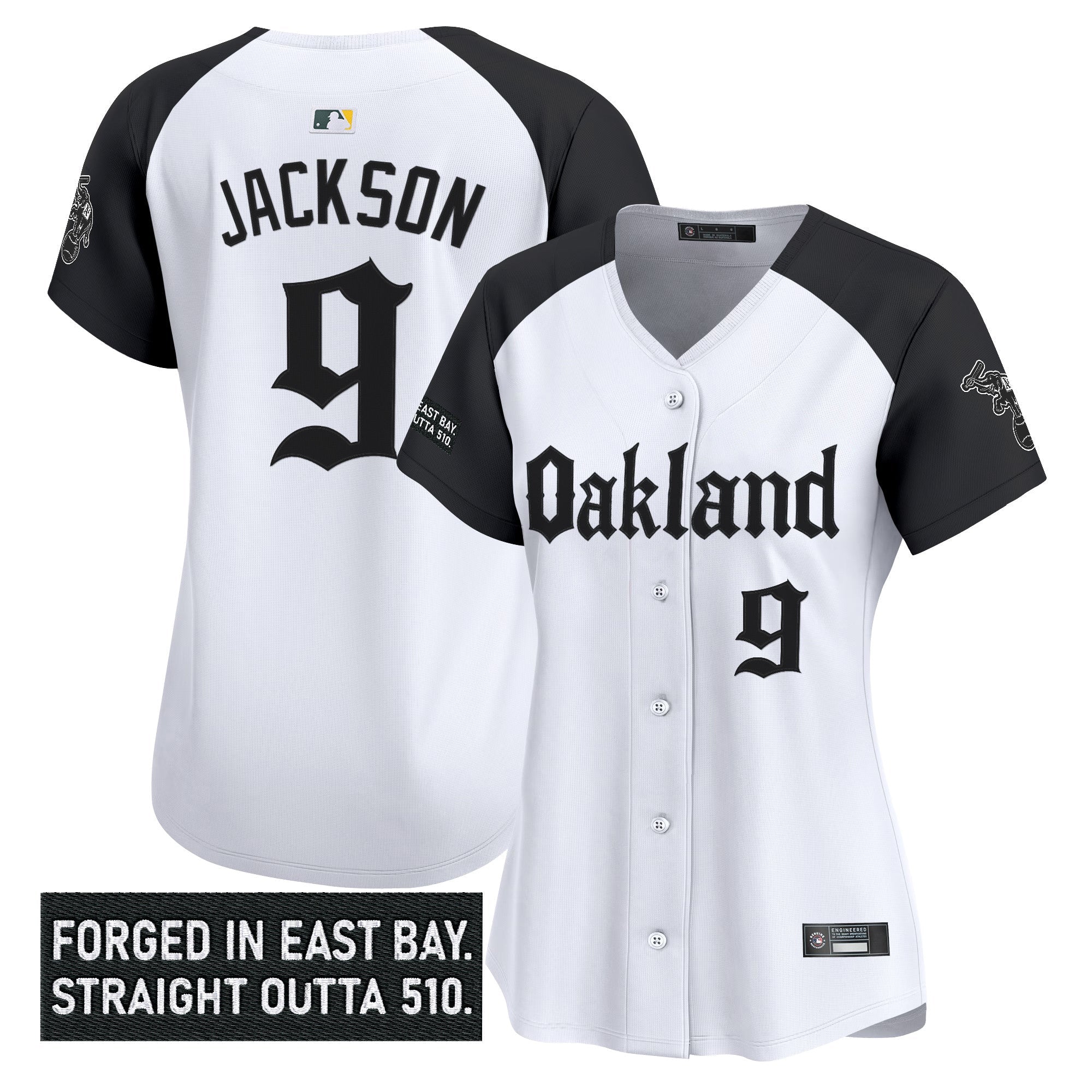 Women’s Oakland ‘Gothic East Bay Edition’ Vapor Premier Limited Jersey