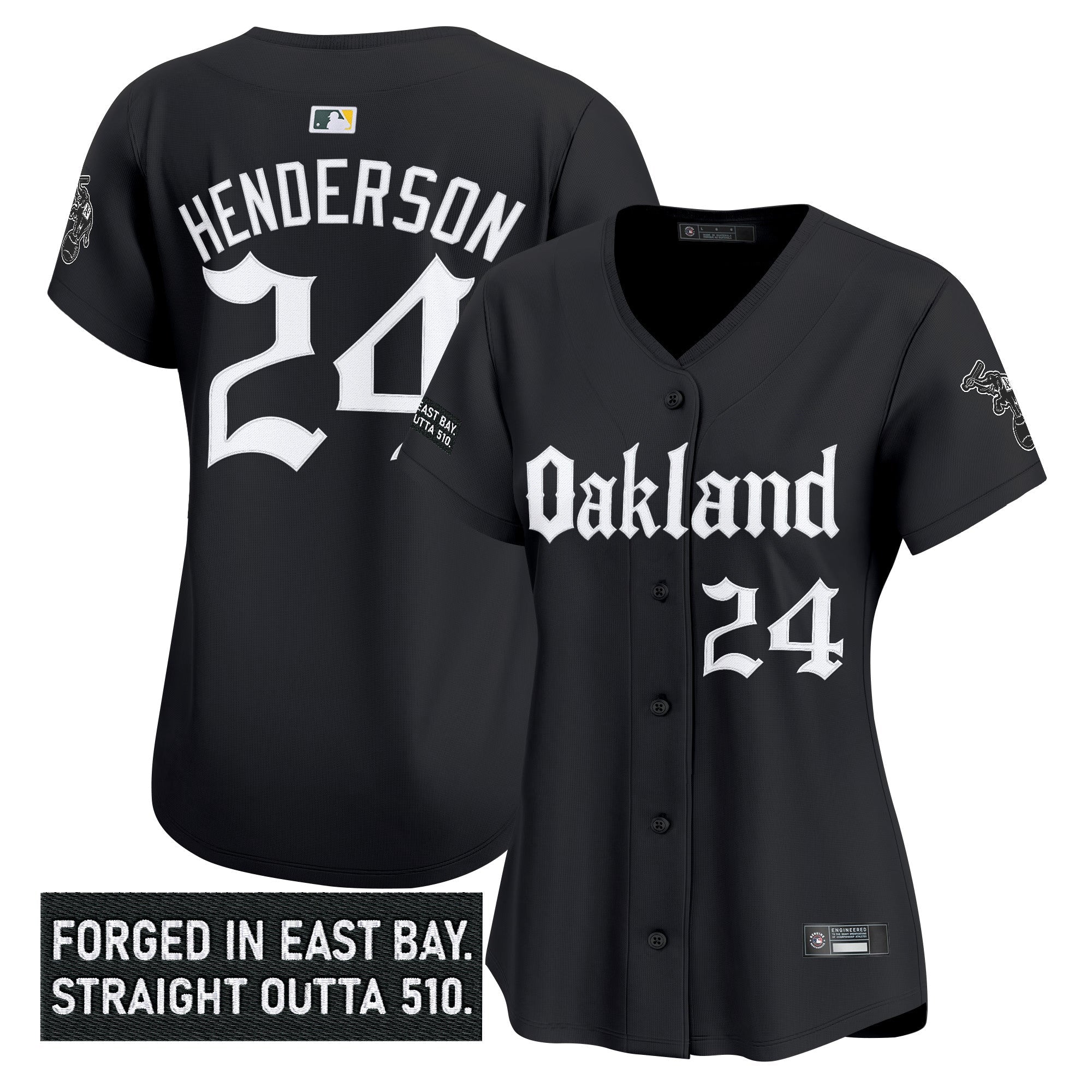 Women’s Oakland ‘Gothic East Bay Edition’ Vapor Premier Limited Jersey