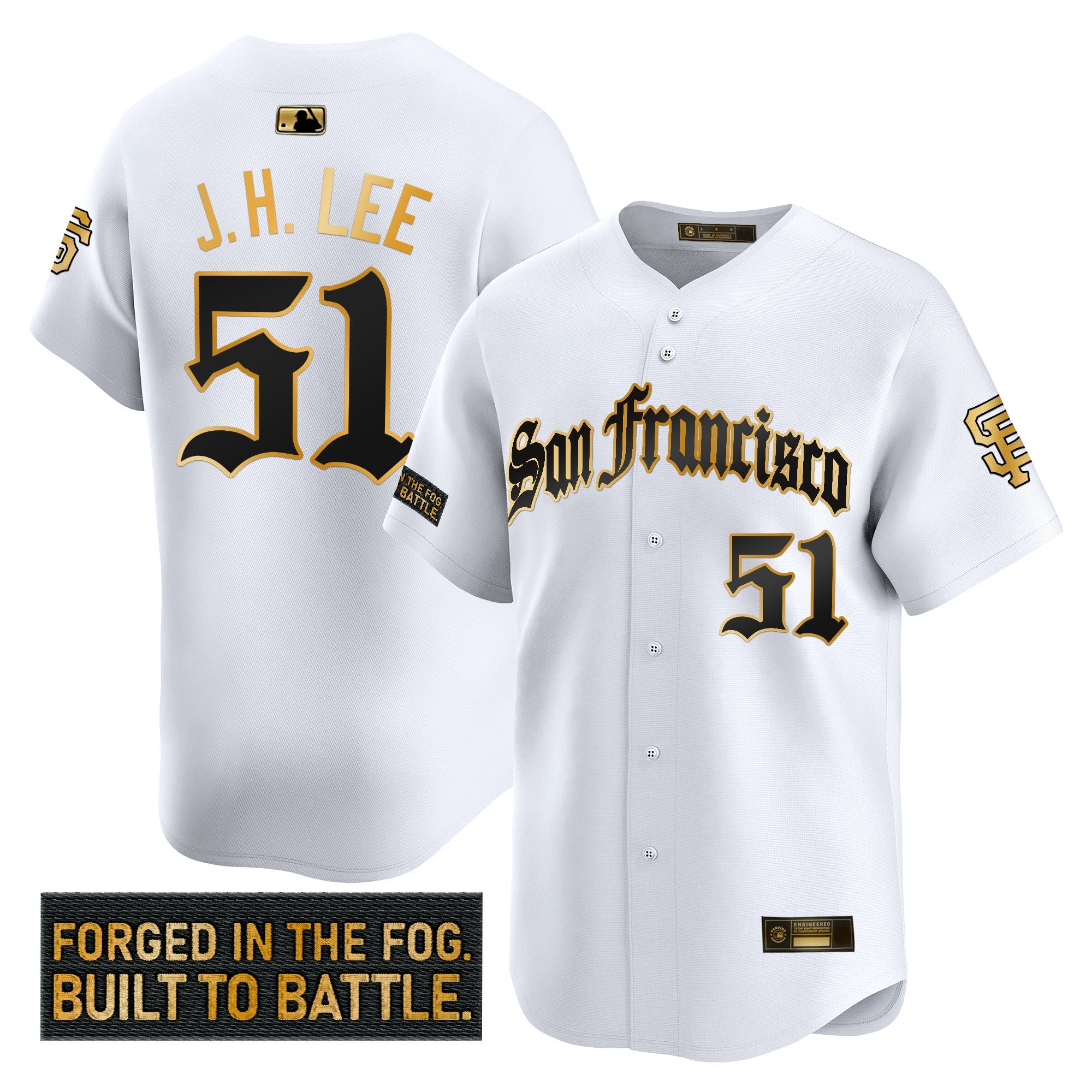 Men’s San Francisco ‘Gothic Fog Edition’ Gold Vapor Premier Limited Jersey