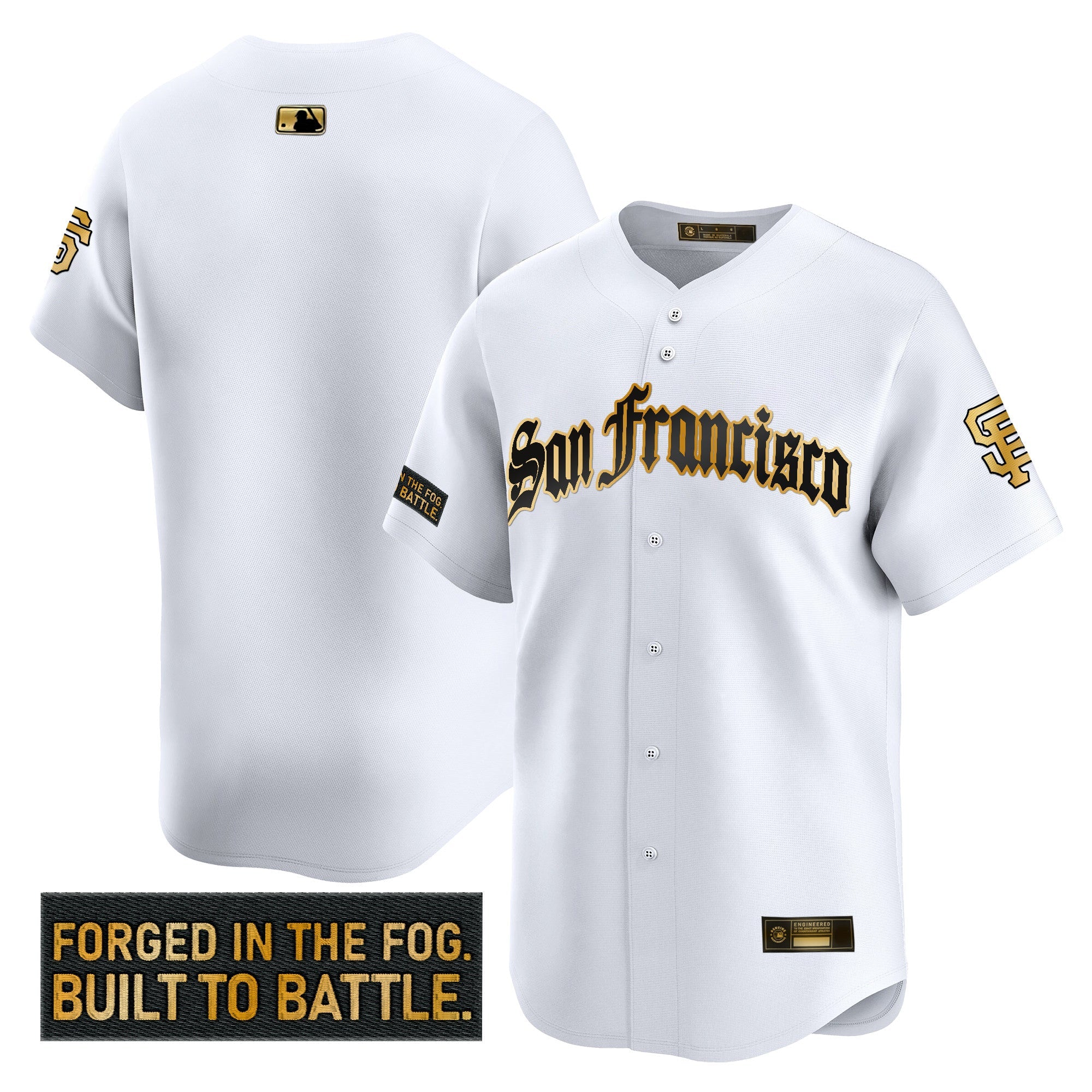 Men’s San Francisco ‘Gothic Fog Edition’ Gold Vapor Premier Limited Jersey