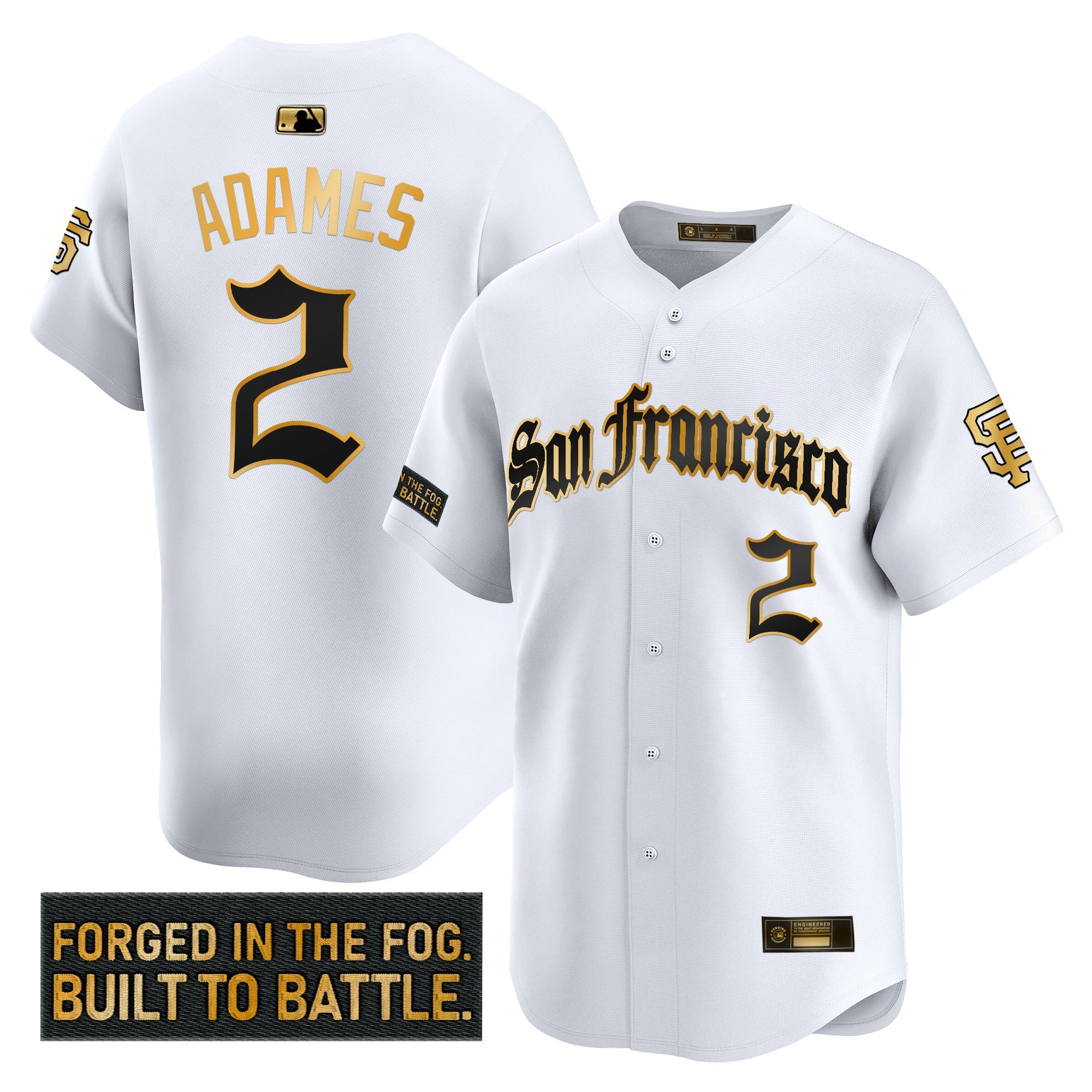Men’s San Francisco ‘Gothic Fog Edition’ Gold Vapor Premier Limited Jersey