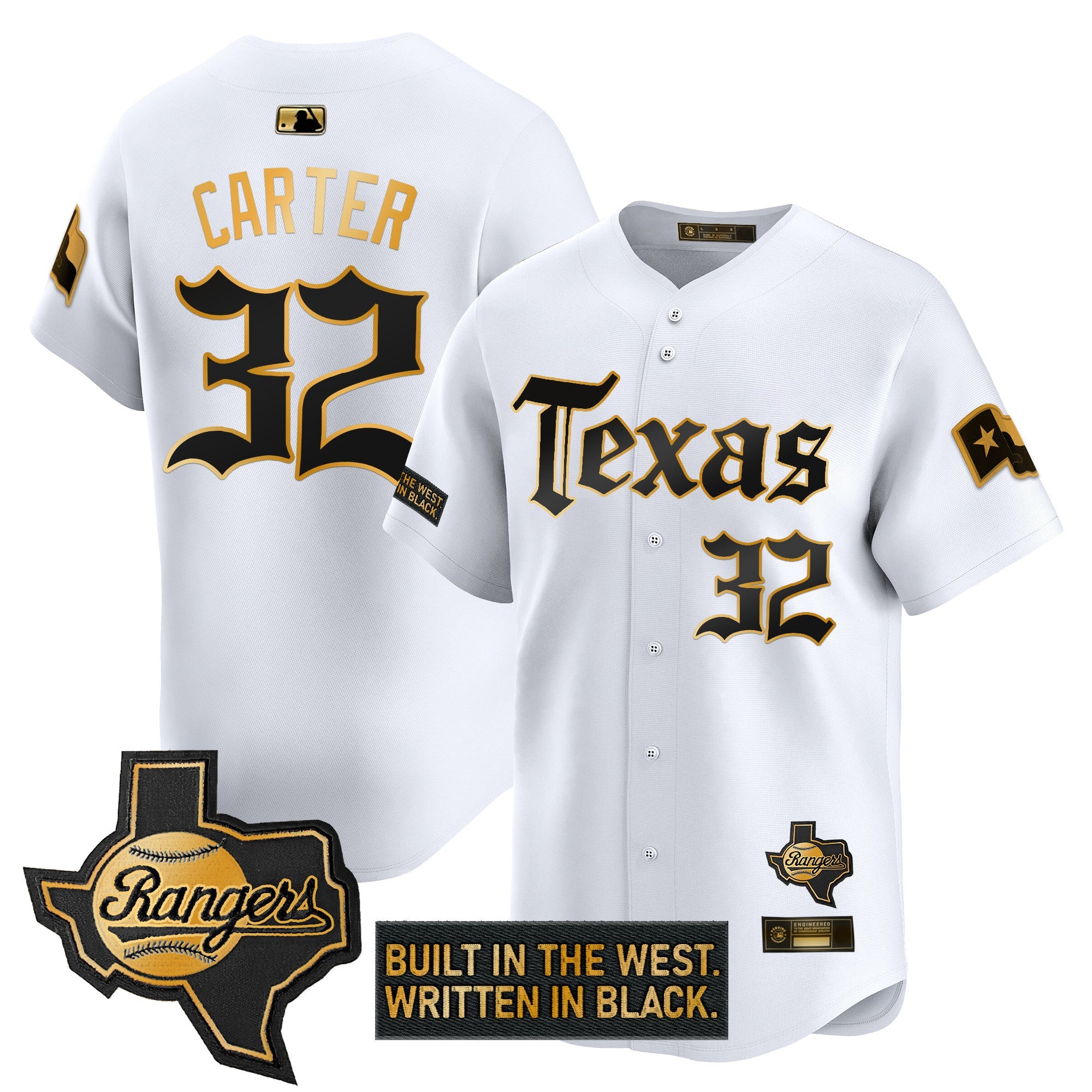 Men’s Texas ‘Gothic Frontier Edition’ Gold Vapor Premier Limited Jersey