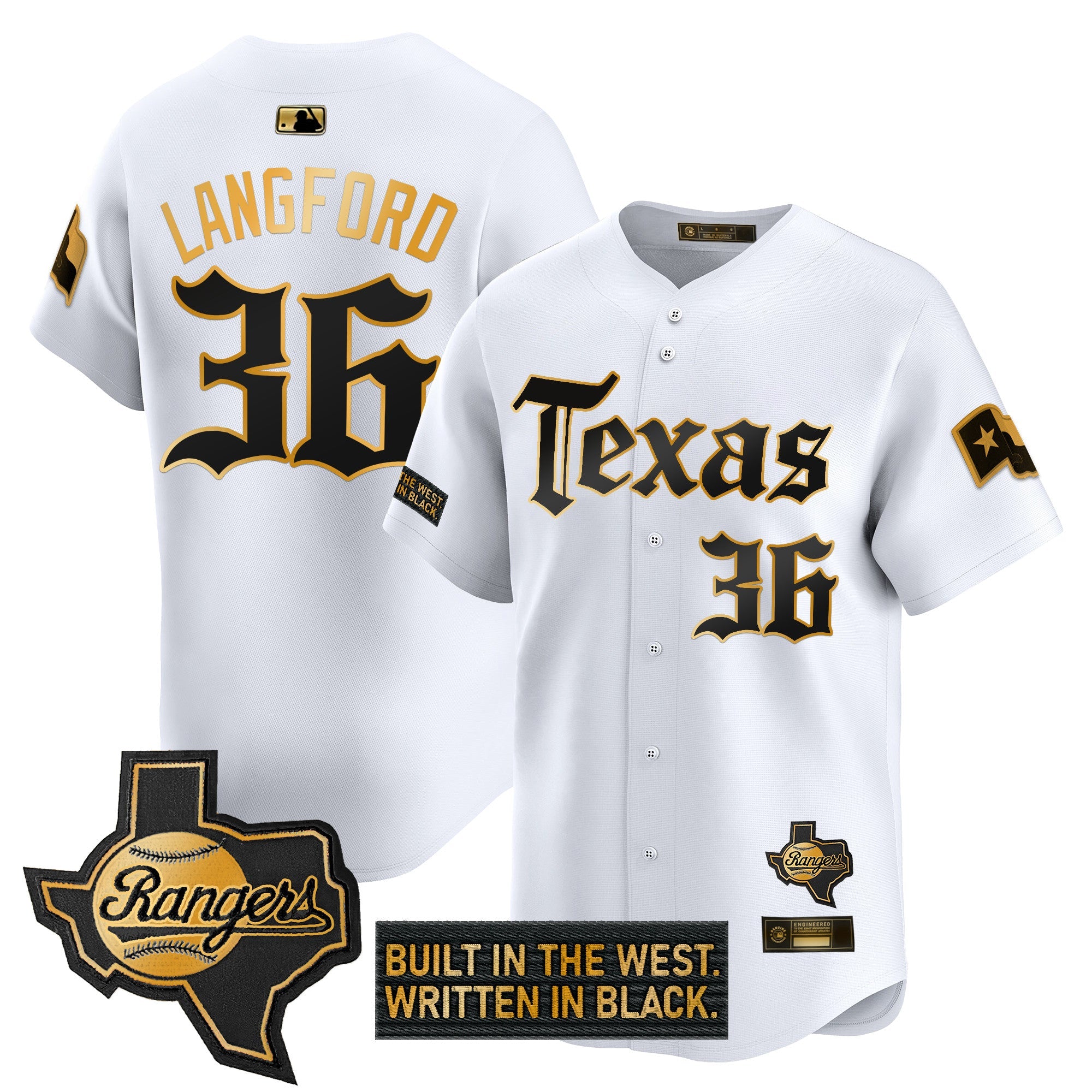 Men’s Texas ‘Gothic Frontier Edition’ Gold Vapor Premier Limited Jersey