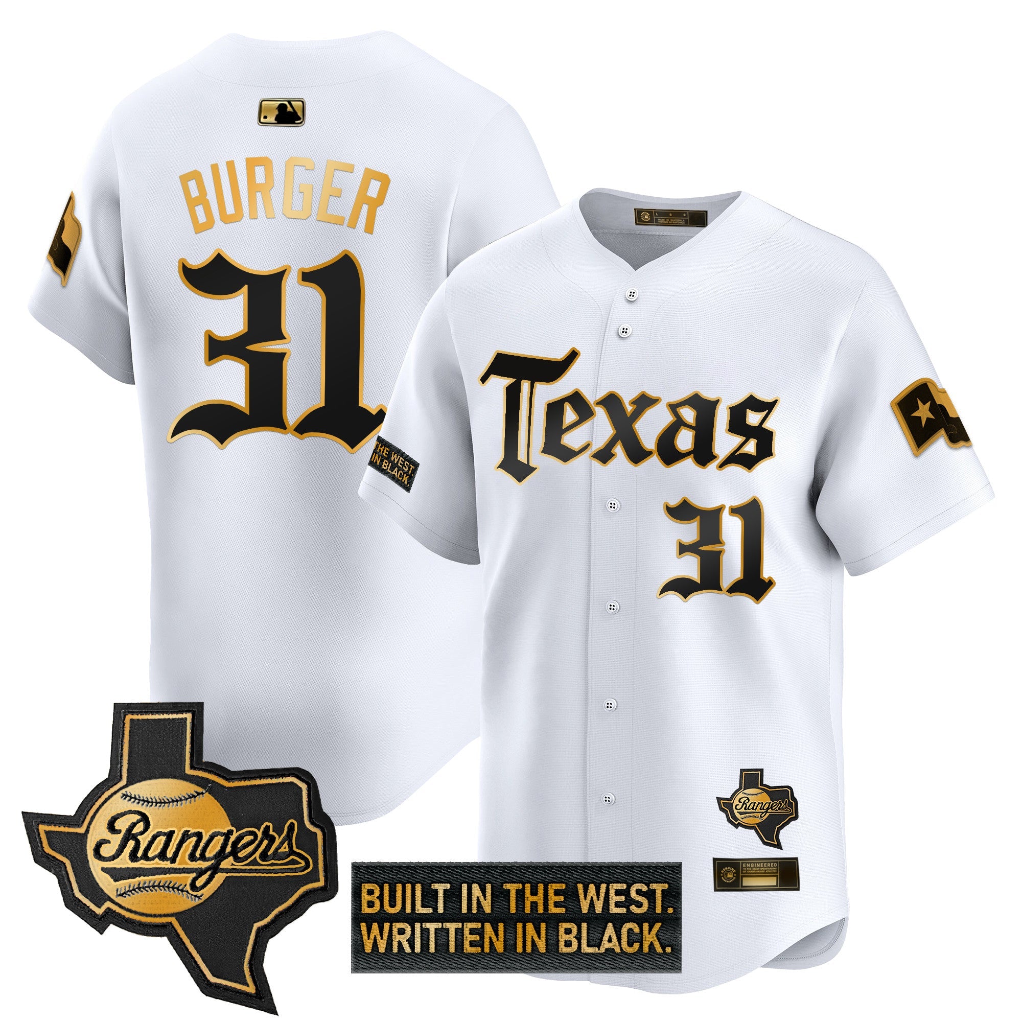 Men’s Texas ‘Gothic Frontier Edition’ Gold Vapor Premier Limited Jersey