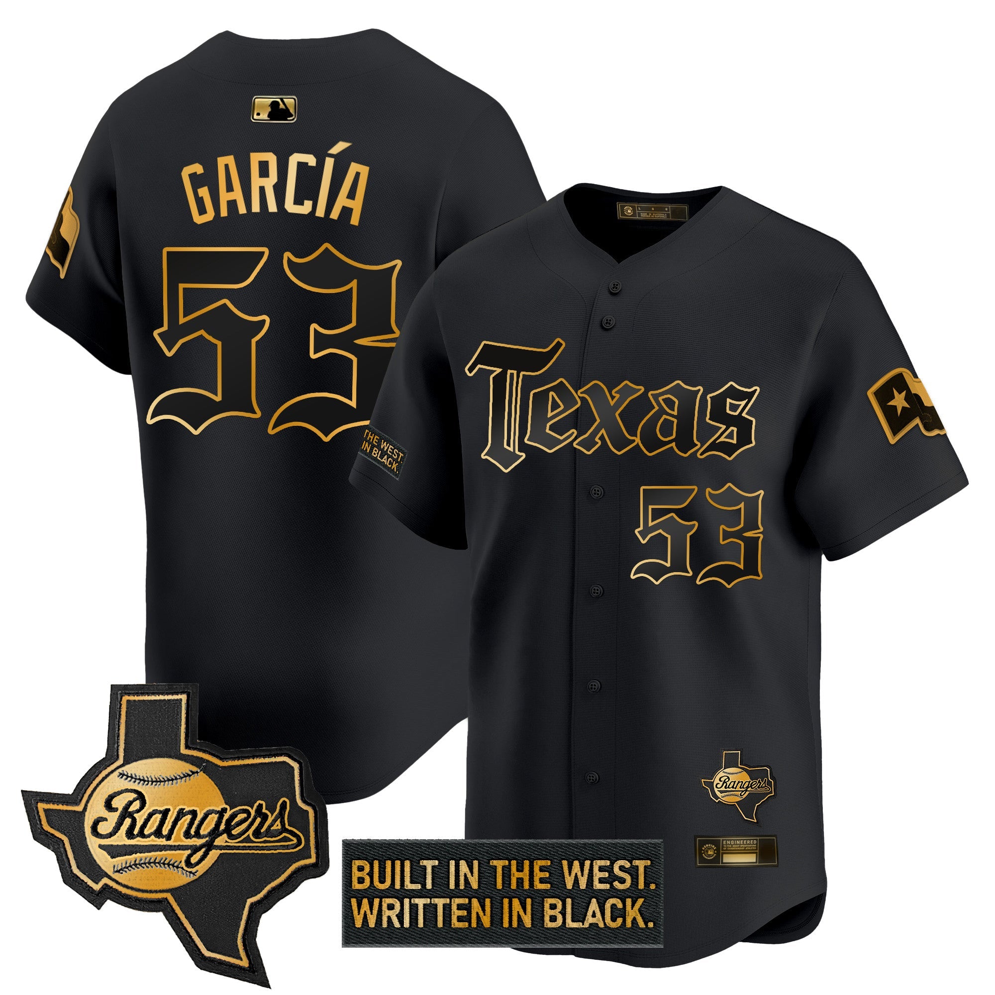 Men’s Texas ‘Gothic Frontier Edition’ Gold Vapor Premier Limited Jersey
