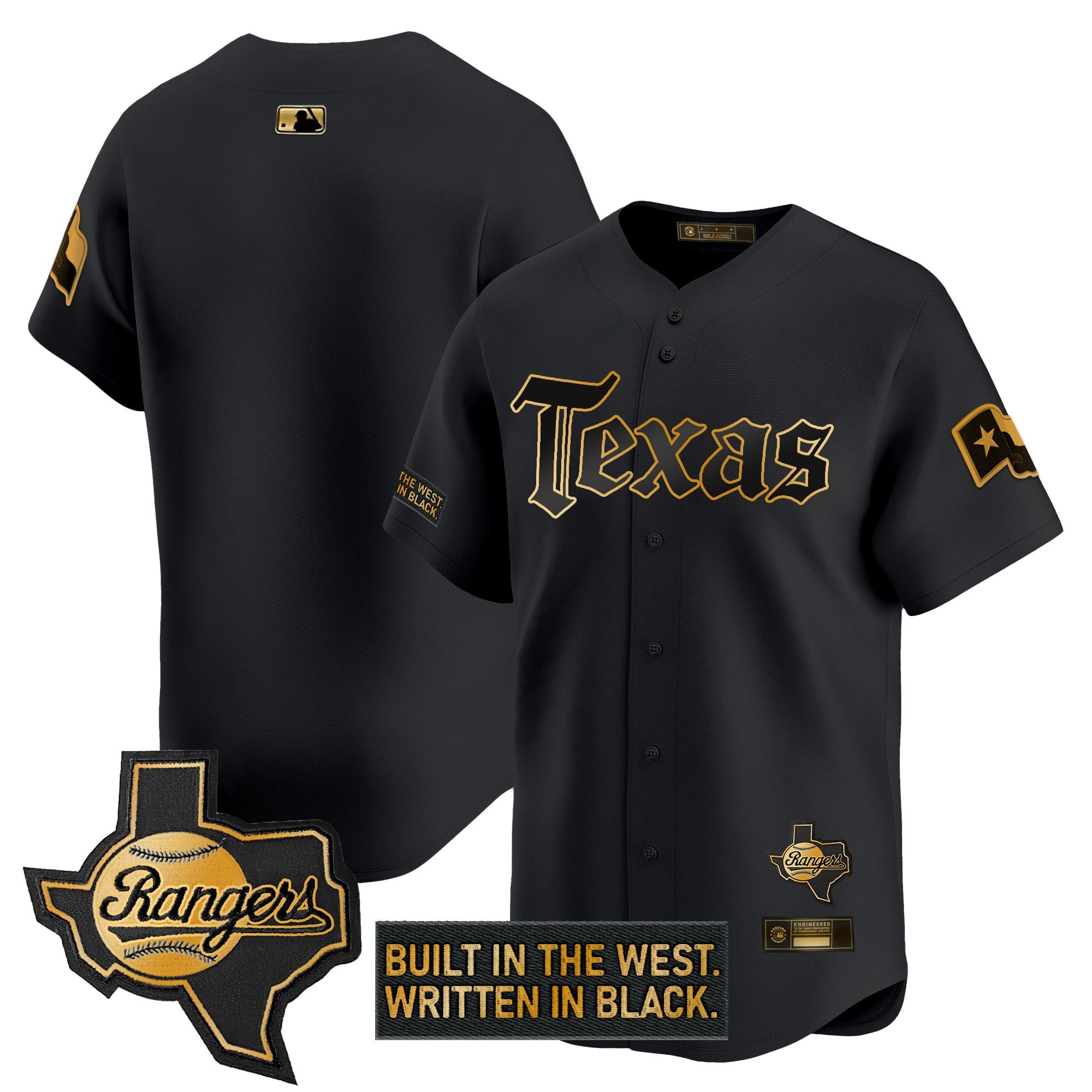 Men’s Texas ‘Gothic Frontier Edition’ Gold Vapor Premier Limited Jersey