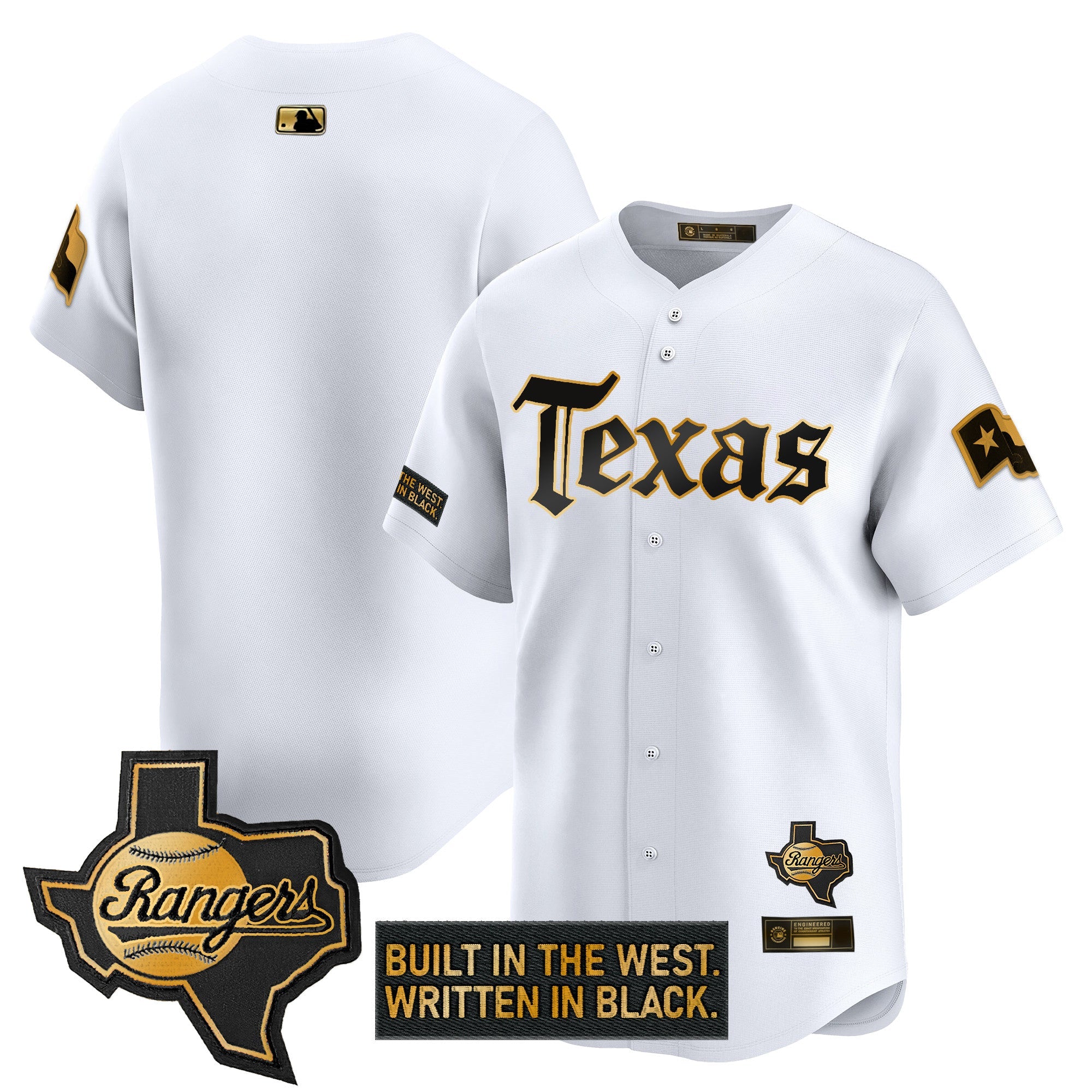 Men’s Texas ‘Gothic Frontier Edition’ Gold Vapor Premier Limited Jersey
