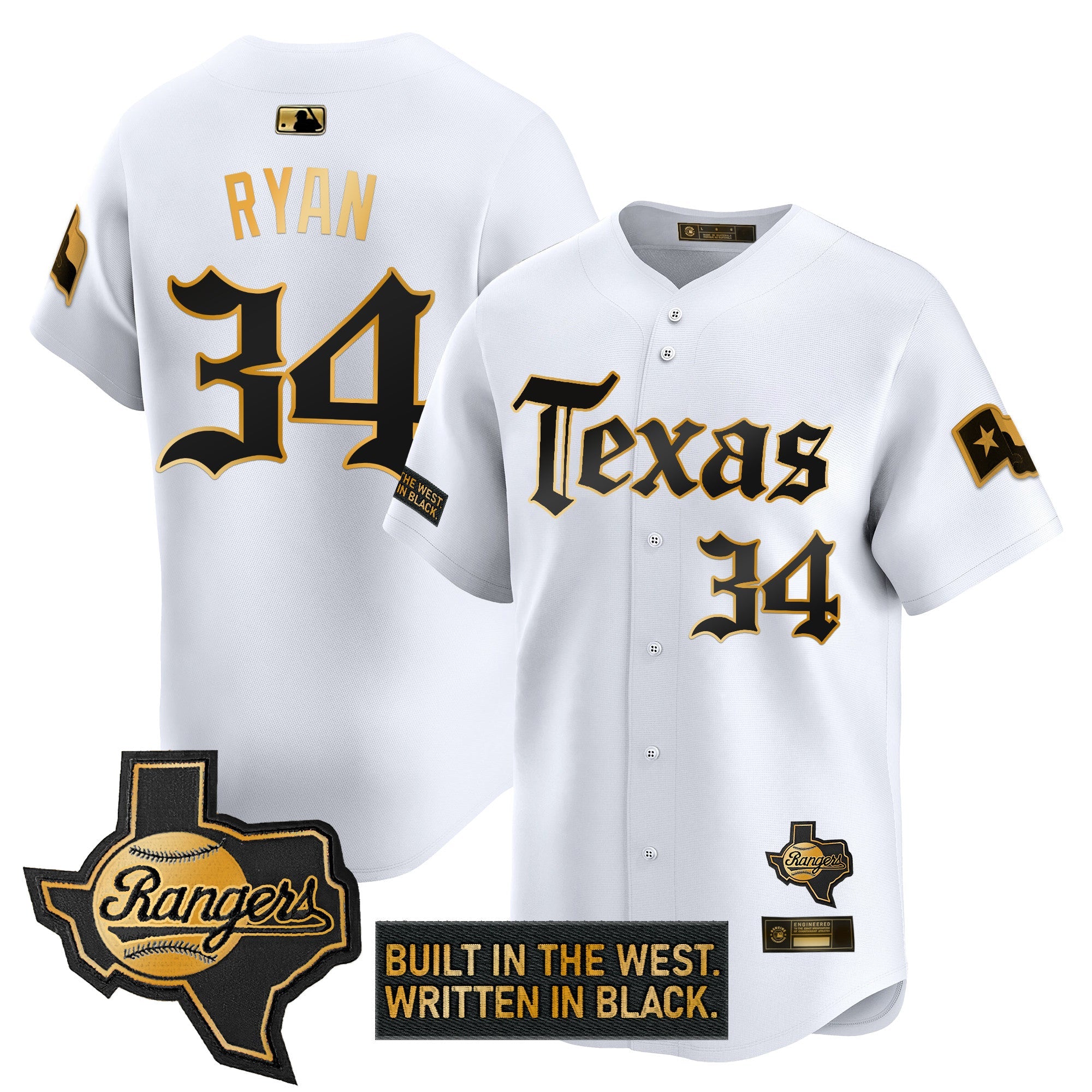 Men’s Texas ‘Gothic Frontier Edition’ Gold Vapor Premier Limited Jersey