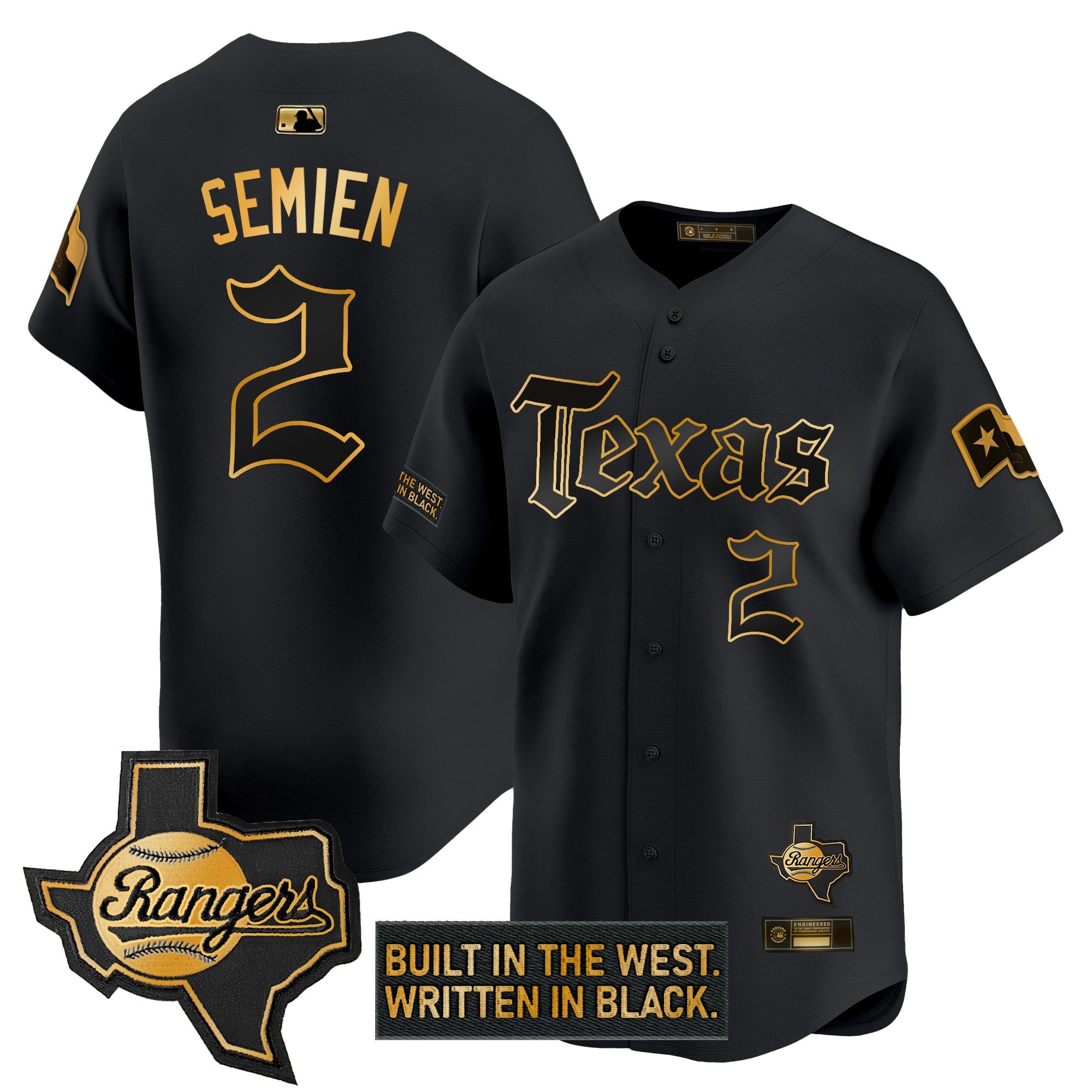 Men’s Texas ‘Gothic Frontier Edition’ Gold Vapor Premier Limited Jersey