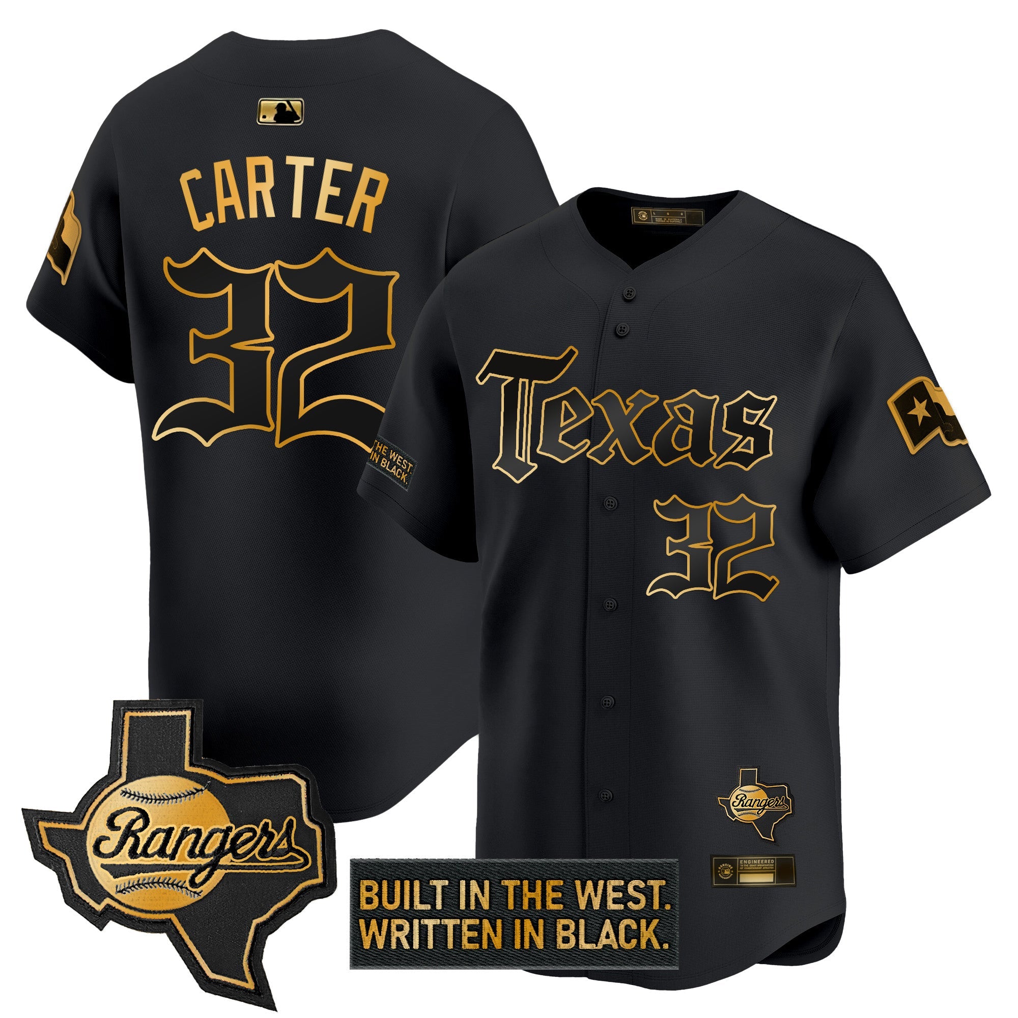 Men’s Texas ‘Gothic Frontier Edition’ Gold Vapor Premier Limited Jersey