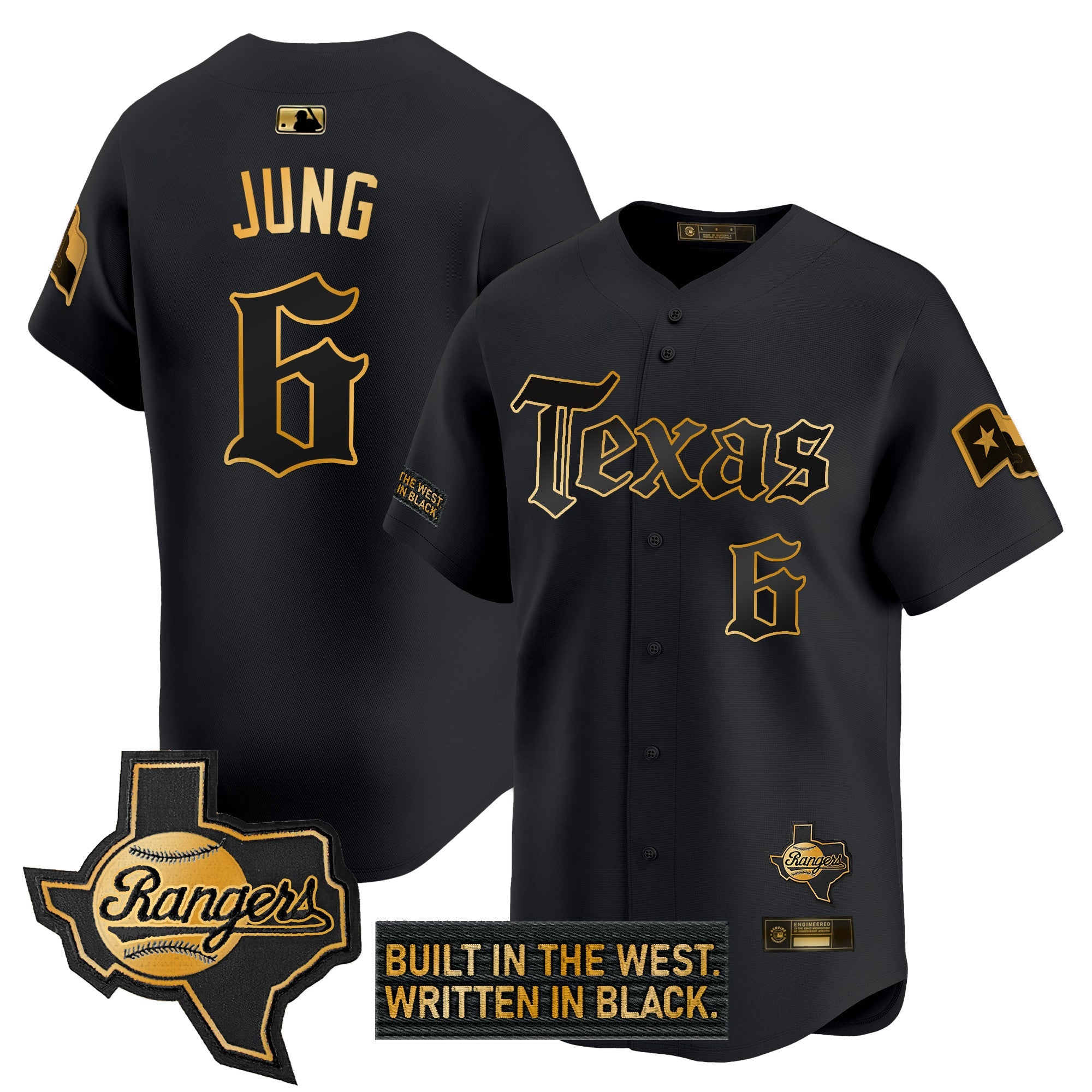 Men’s Texas ‘Gothic Frontier Edition’ Gold Vapor Premier Limited Jersey