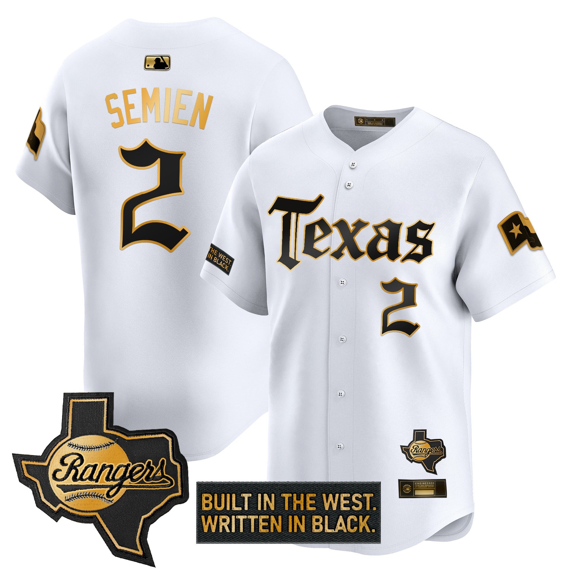 Men’s Texas ‘Gothic Frontier Edition’ Gold Vapor Premier Limited Jersey