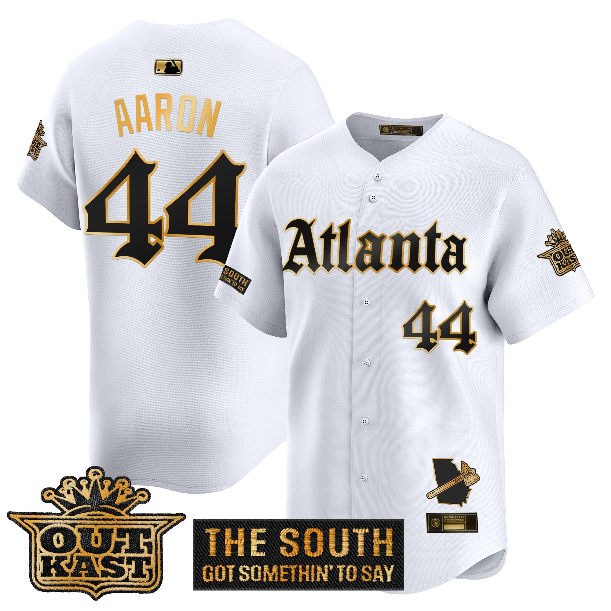 Men’s Atlanta ‘Gothic South x Outkast Edition’ Gold Vapor Premier Limited Jersey