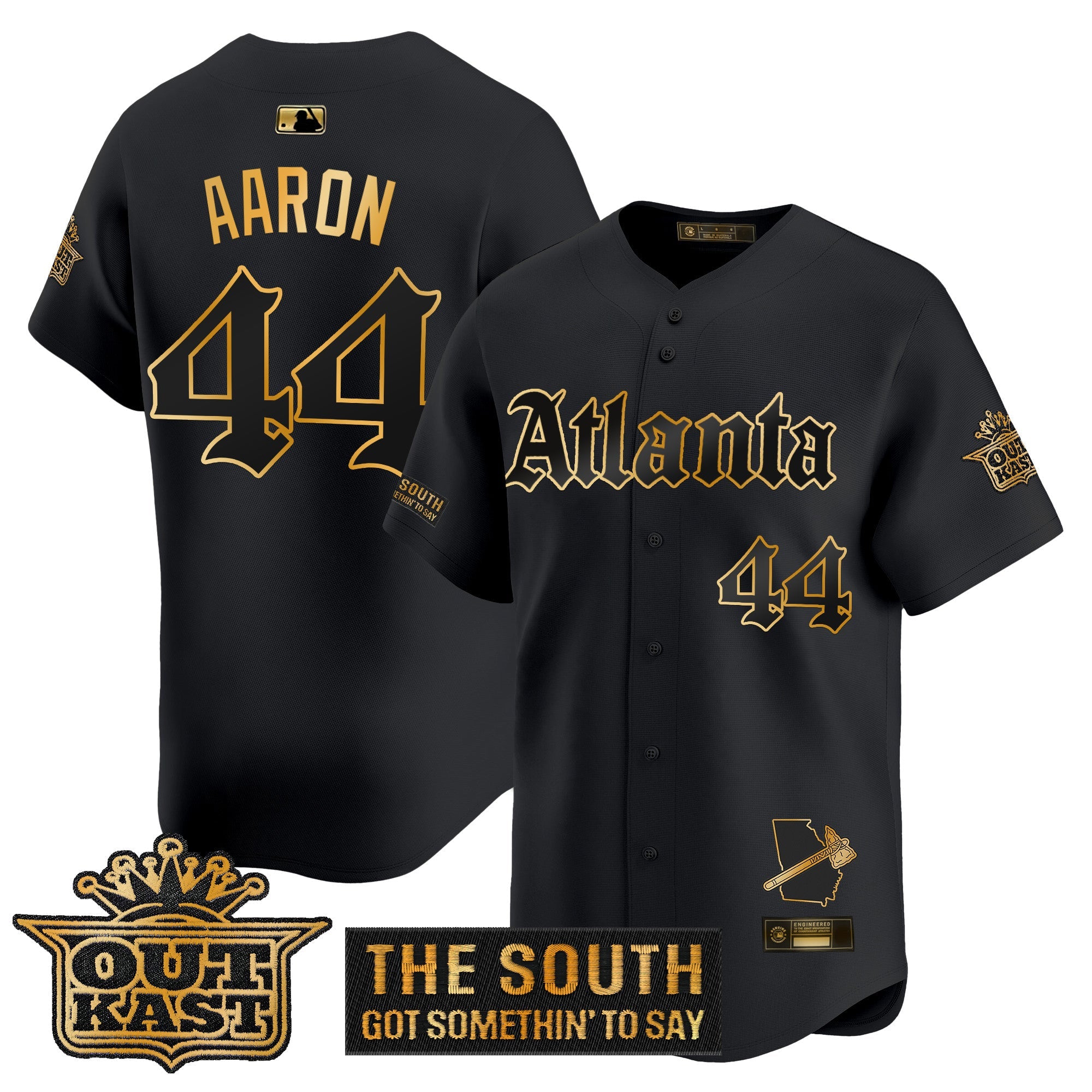 Men’s Atlanta ‘Gothic South x Outkast Edition’ Gold Vapor Premier Limited Jersey