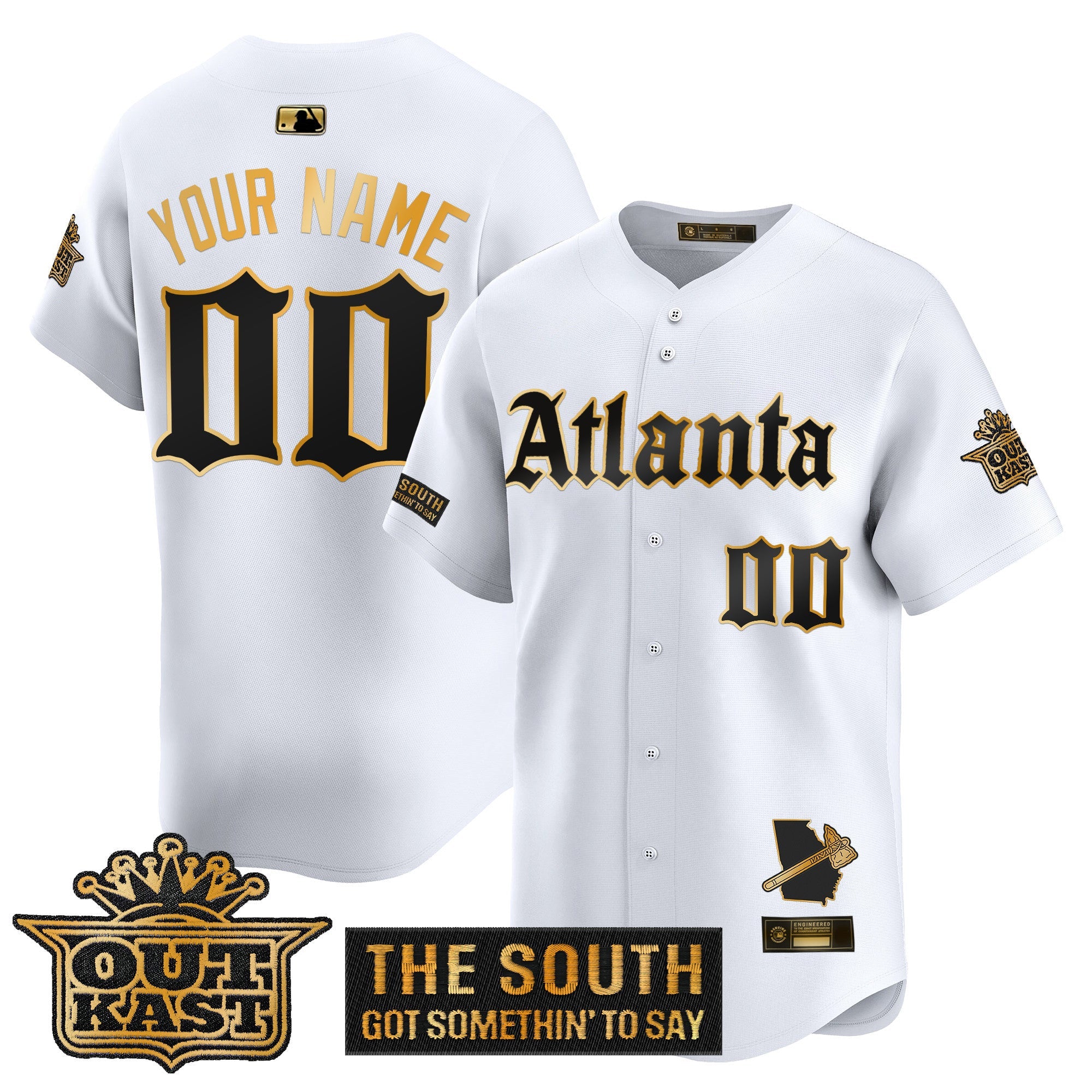 Atlanta ‘Gothic South x Outkast Edition’ Gold Vapor Premier Limited Custom Jersey