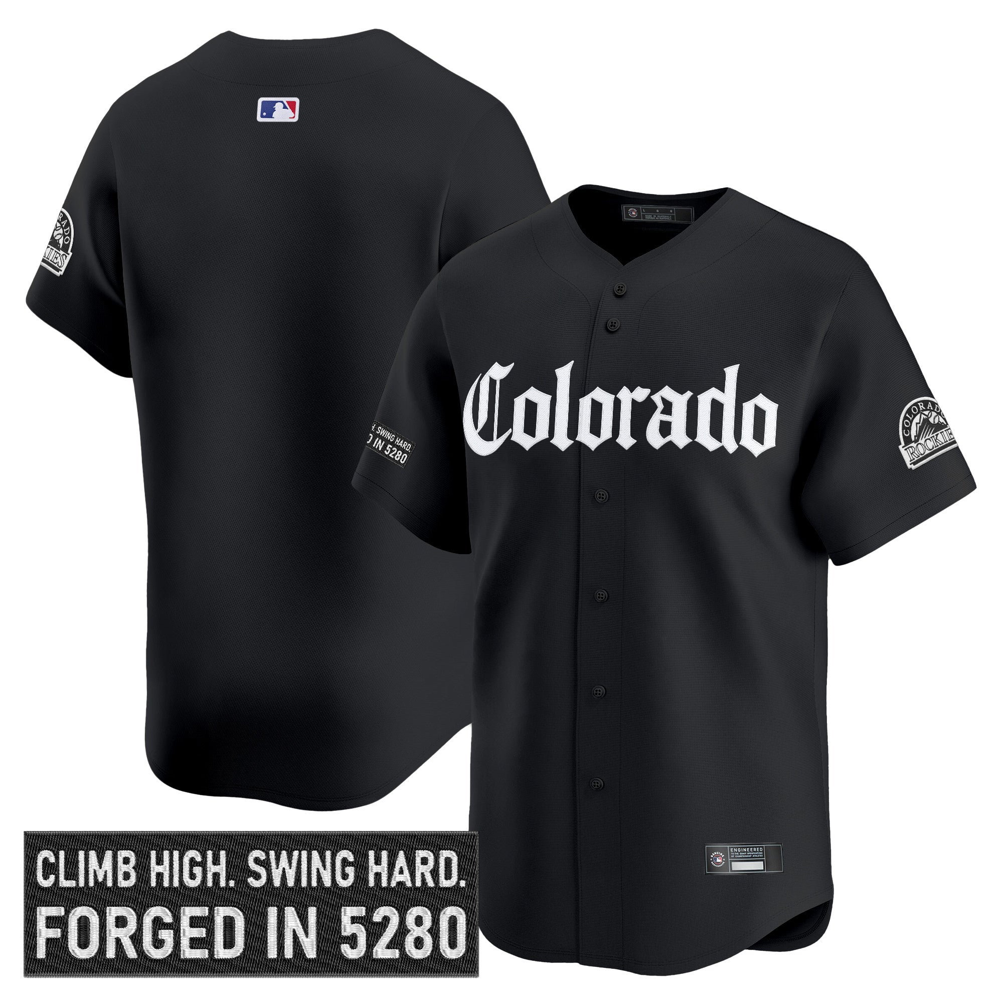 Men’s Colorado ‘Gothic Mile High Shadows Edition’ Vapor Premier Limited Jersey