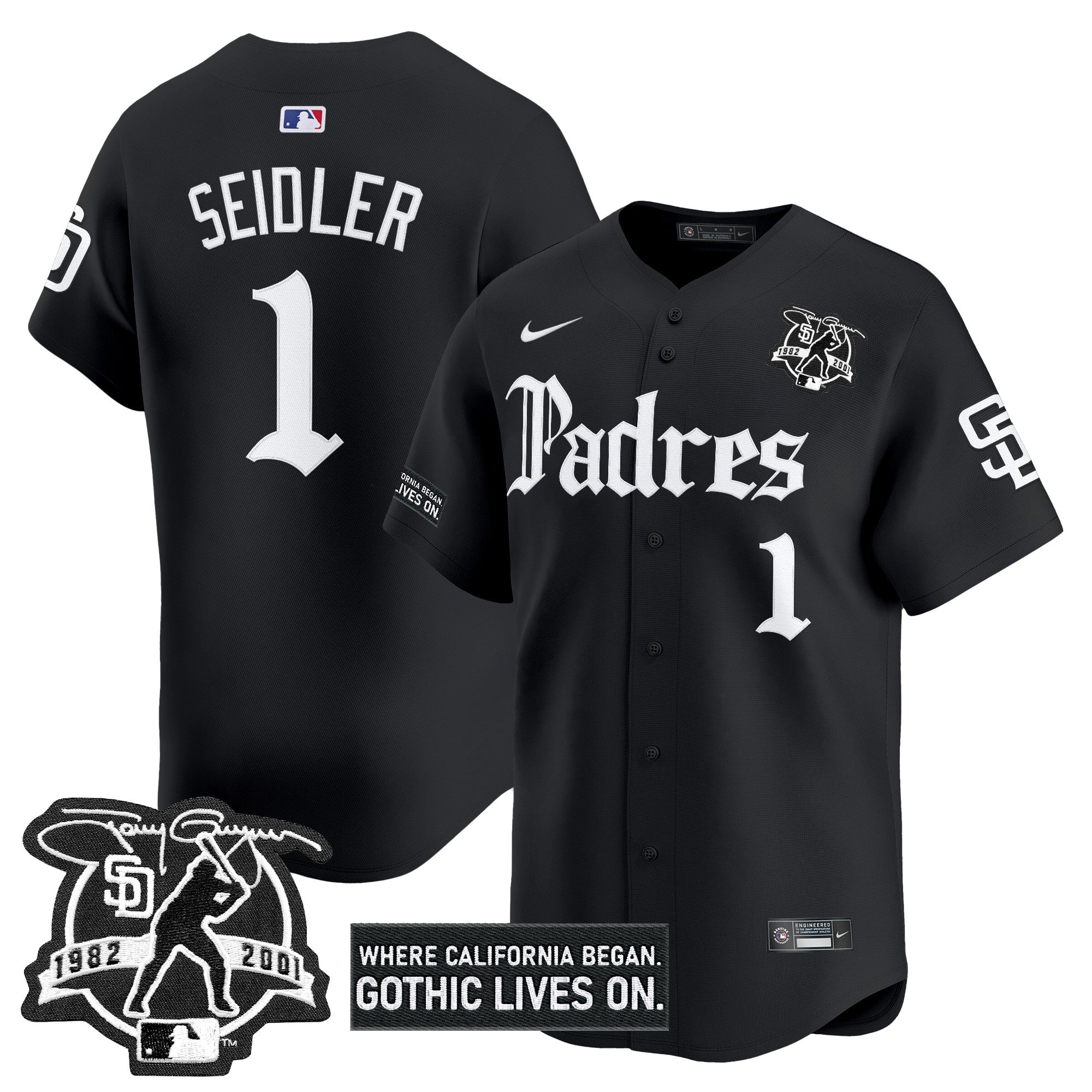 Men’s San Diego ‘Gothic Edition’ Vapor Premier Limited Jersey V2