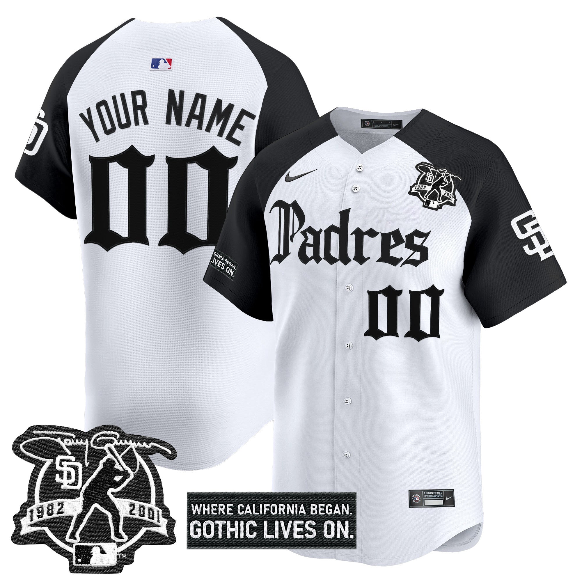 San Diego ‘Gothic Edition’ Vapor Premier Limited Custom Jersey V2
