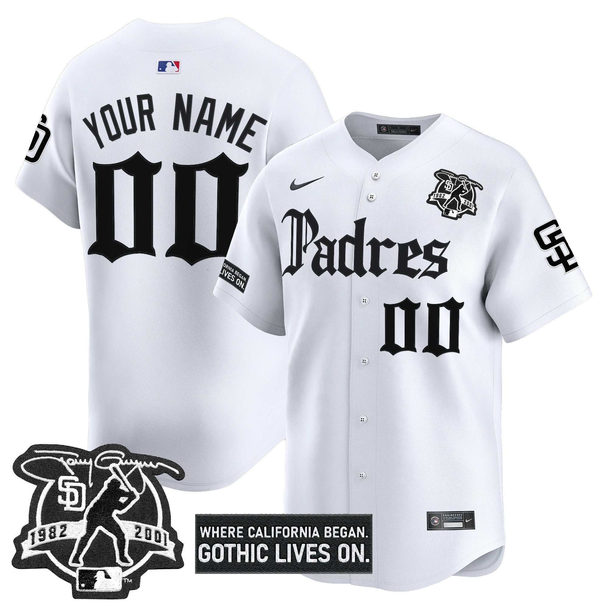 San Diego ‘Gothic Edition’ Vapor Premier Limited Custom Jersey V2