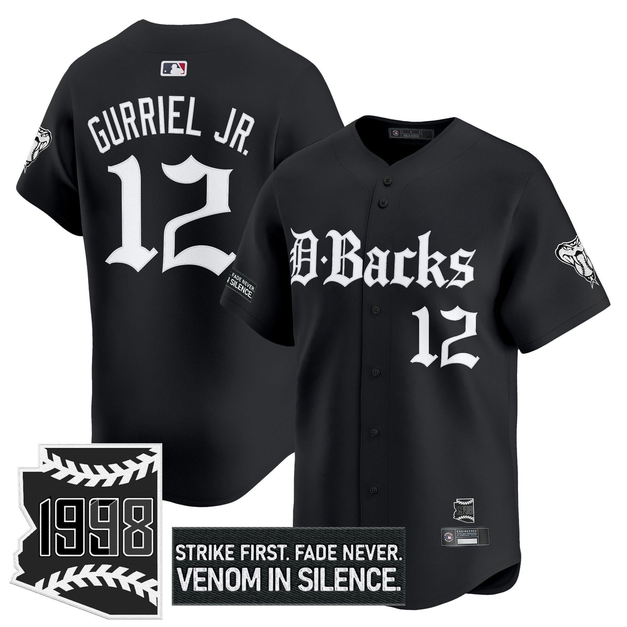 Men’s Arizona ‘Gothic Desert Fang Edition’ Vapor Premier Limited Jersey V2