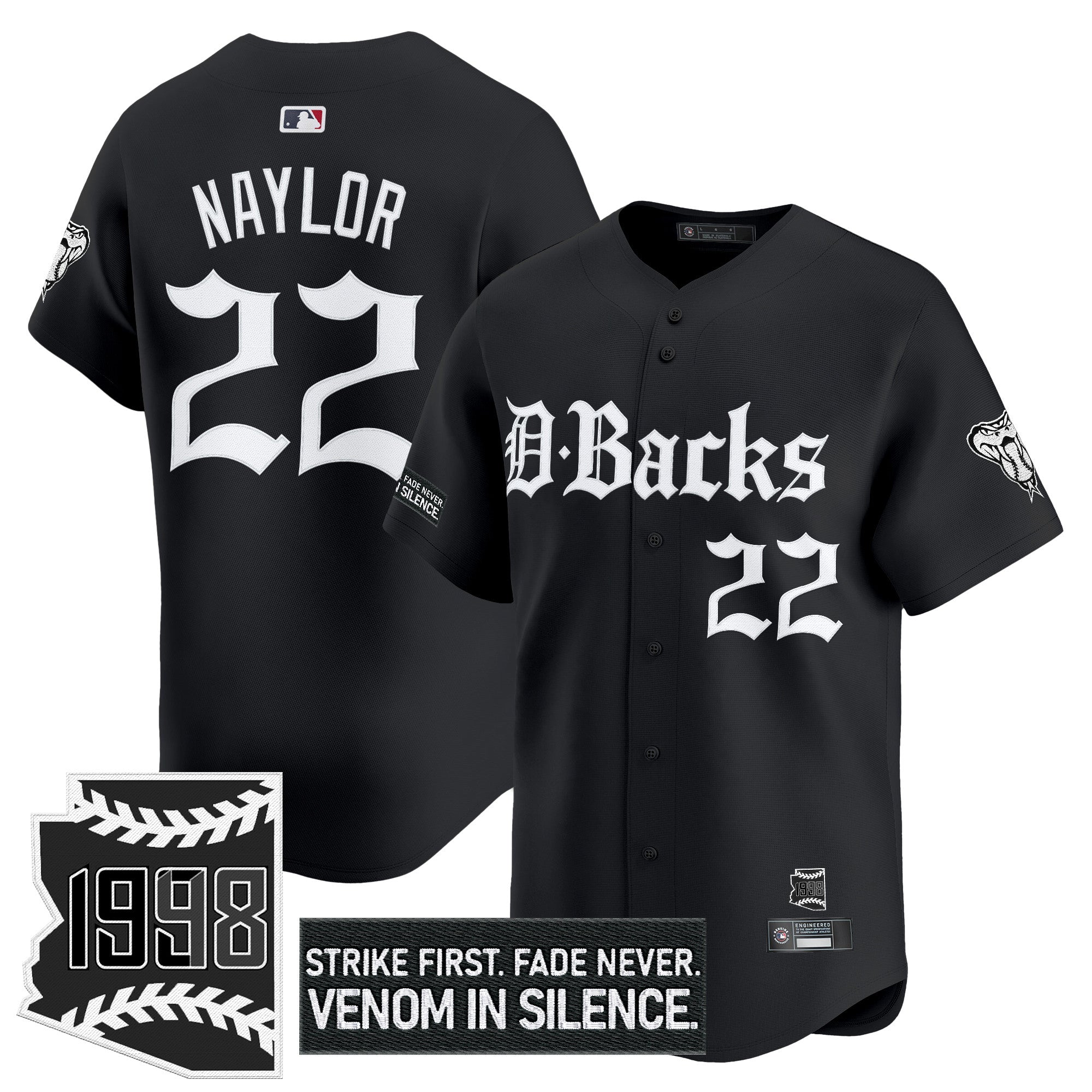 Men’s Arizona ‘Gothic Desert Fang Edition’ Vapor Premier Limited Jersey V2