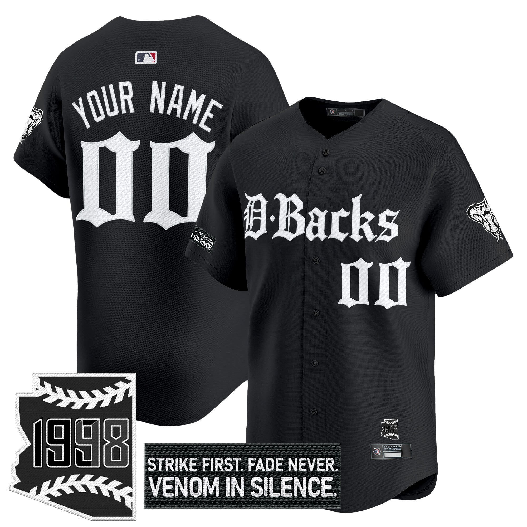 Arizona ‘Gothic Desert Fang Edition’ Vapor Premier Limited Custom Jersey V2