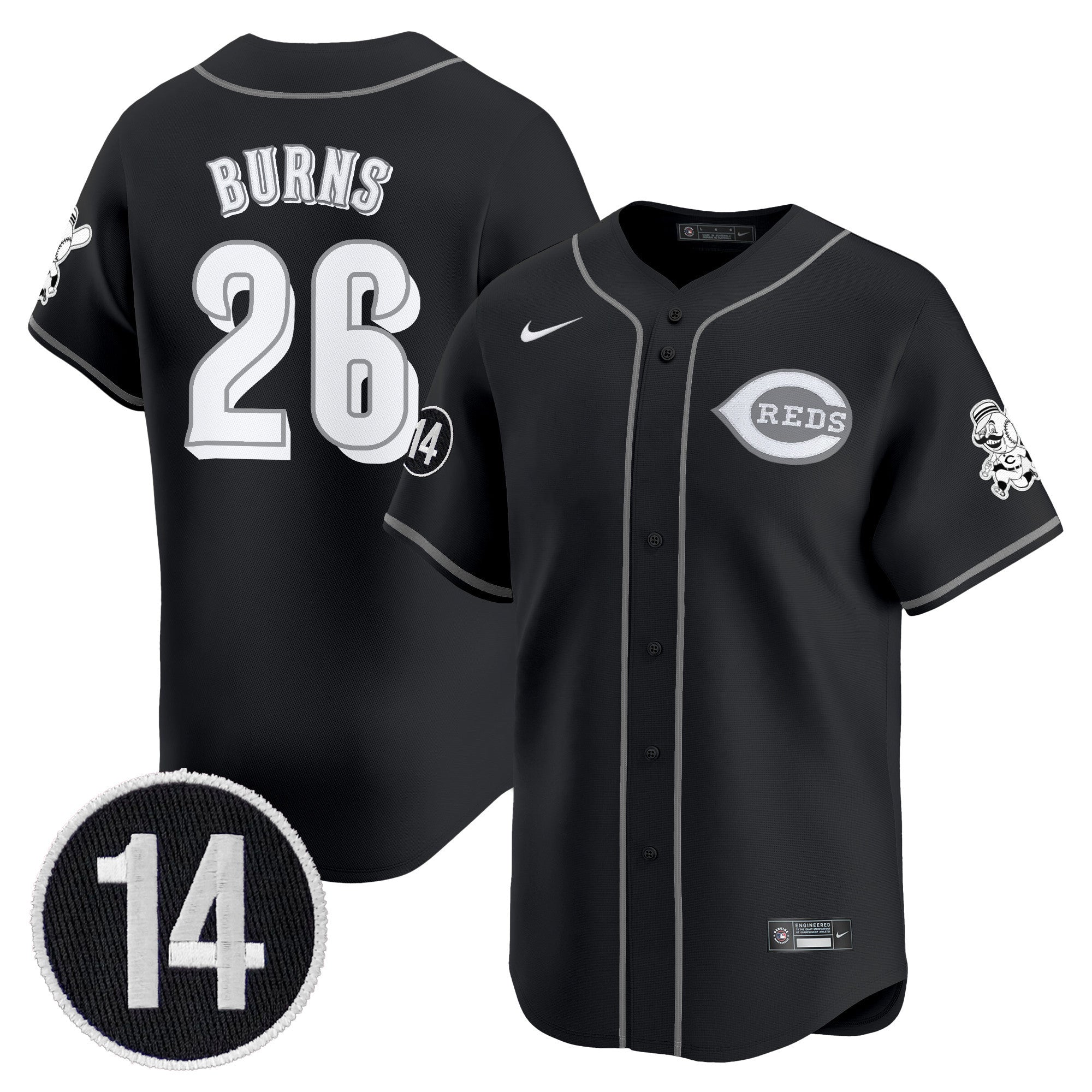 Cincinnati 2025 Lights Out Vapor Premier Limited Jersey – Pete Rose Patch