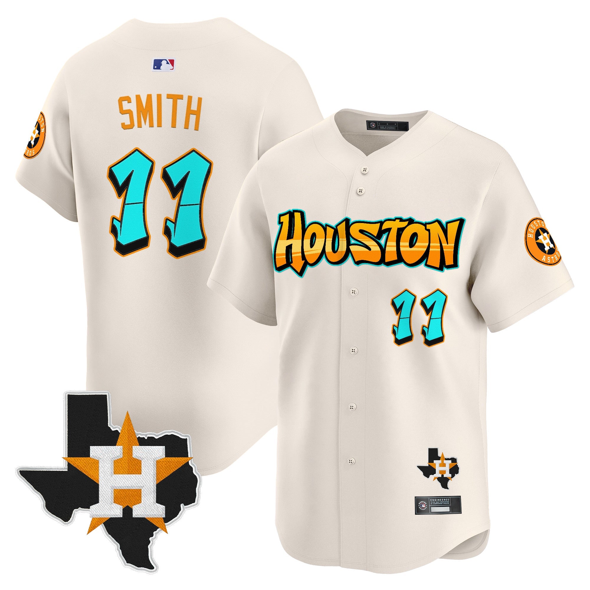 Men’s Houston ‘Graffiti H-Town Edition’ Vapor Premier Limited Jersey