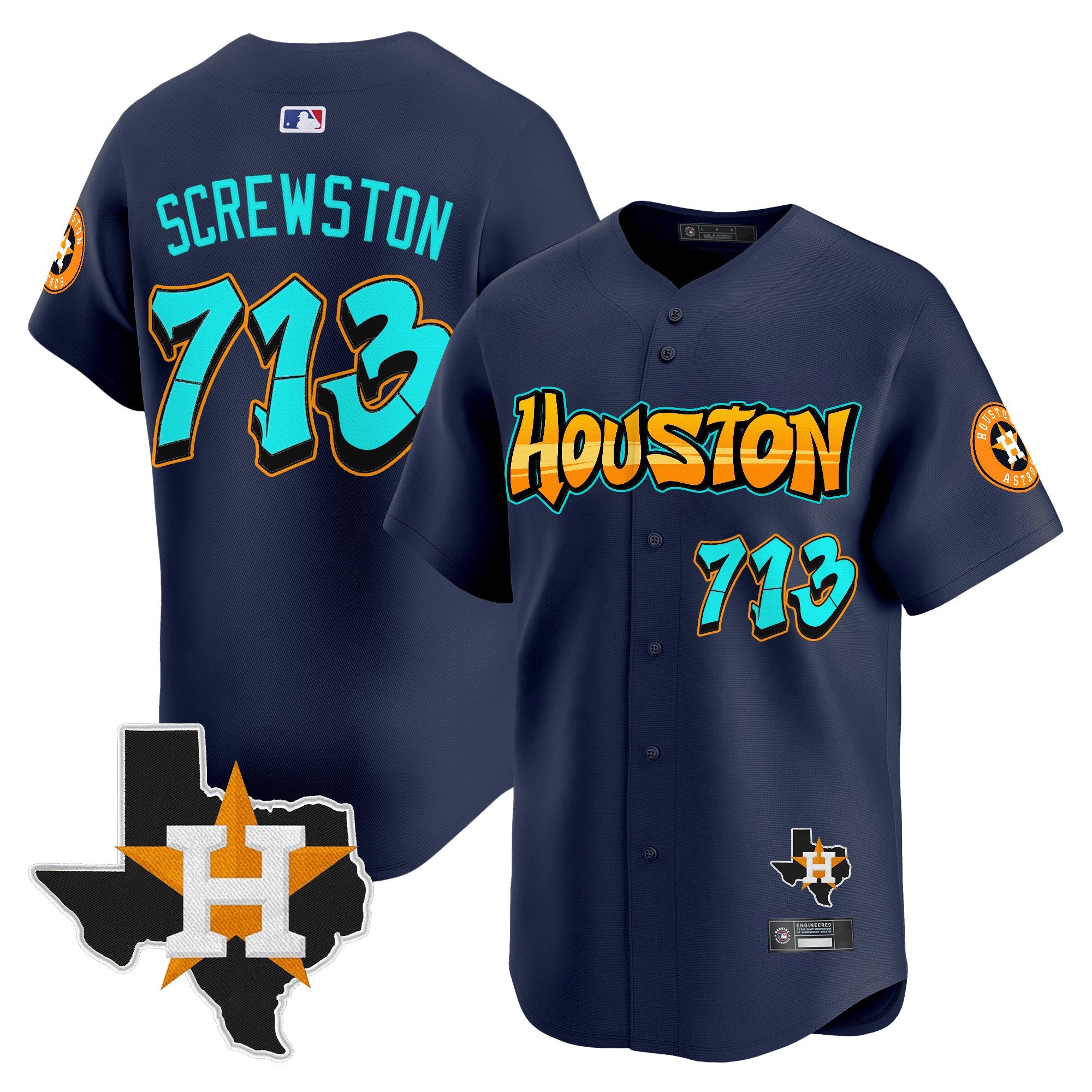 Men’s Houston ‘Graffiti H-Town Edition’ Vapor Premier Limited Jersey