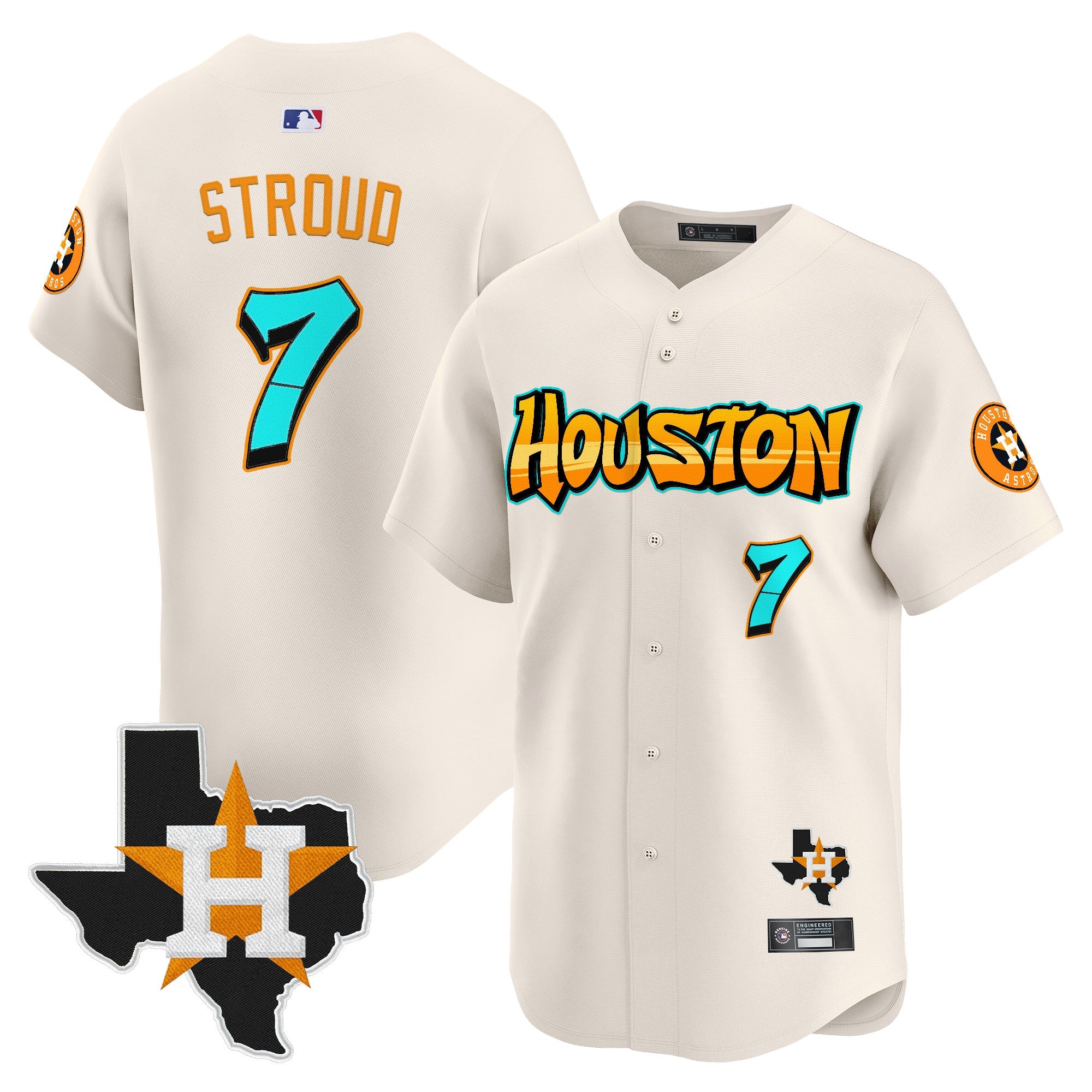Men’s Houston ‘Graffiti H-Town Edition’ Vapor Premier Limited Jersey