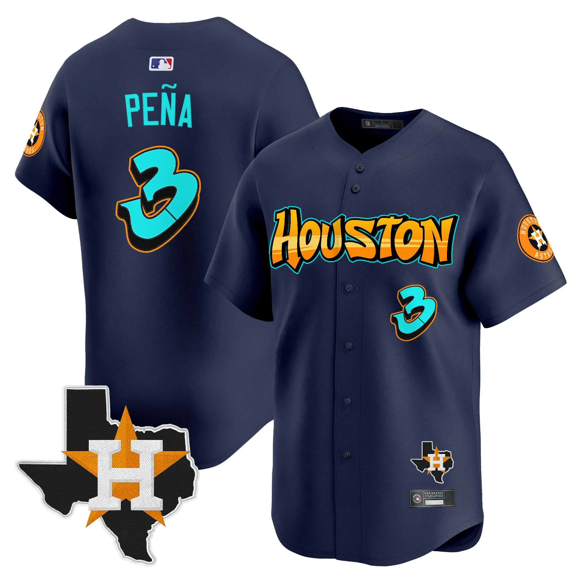 Men’s Houston ‘Graffiti H-Town Edition’ Vapor Premier Limited Jersey