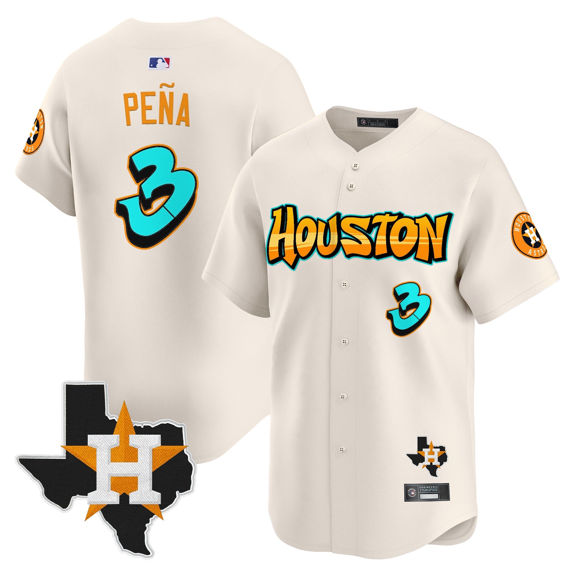Men’s Houston ‘Graffiti H-Town Edition’ Vapor Premier Limited Jersey