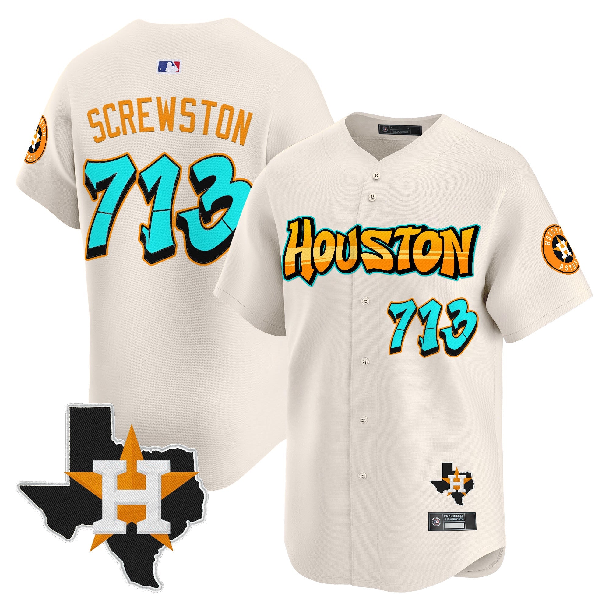 Men’s Houston ‘Graffiti H-Town Edition’ Vapor Premier Limited Jersey
