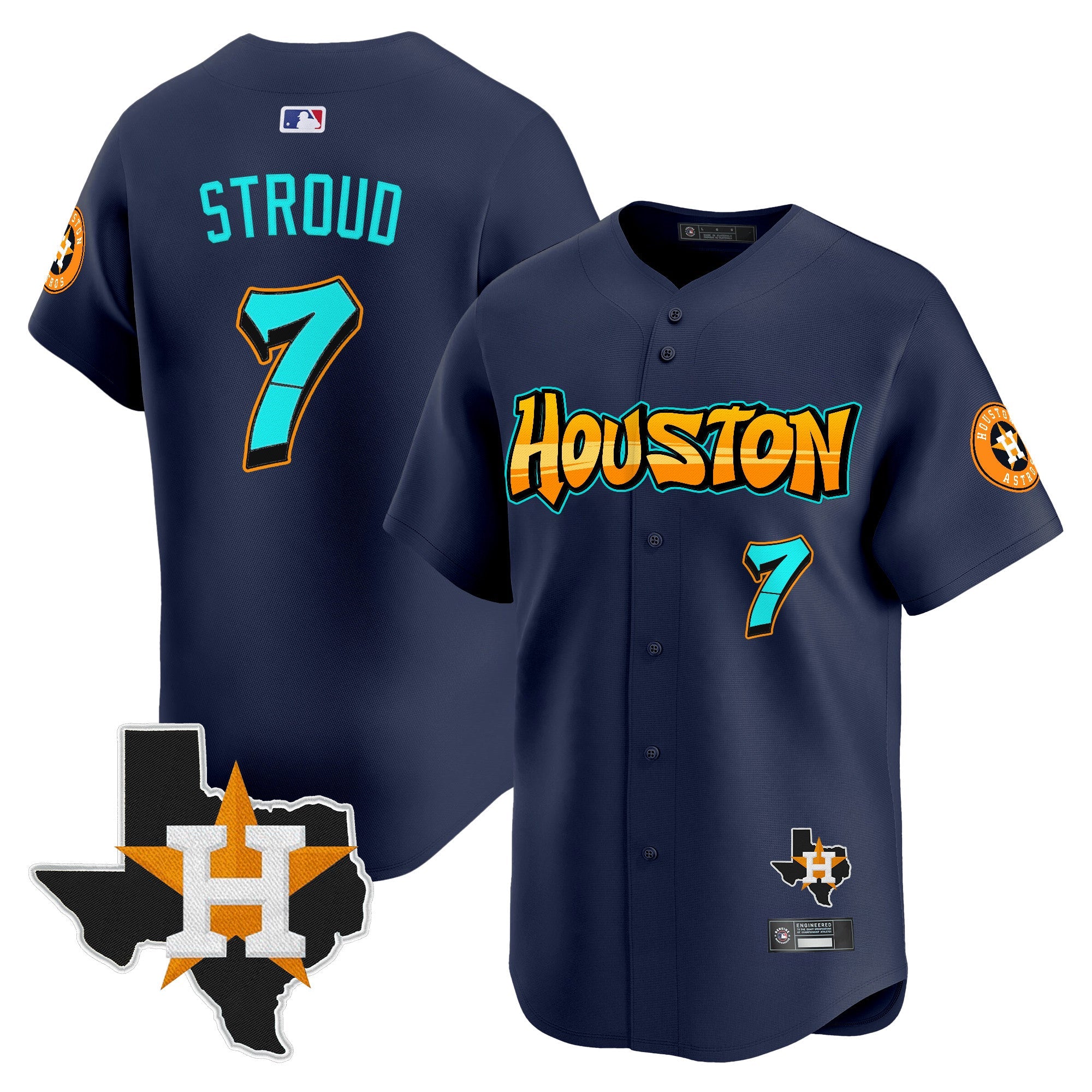 Men’s Houston ‘Graffiti H-Town Edition’ Vapor Premier Limited Jersey